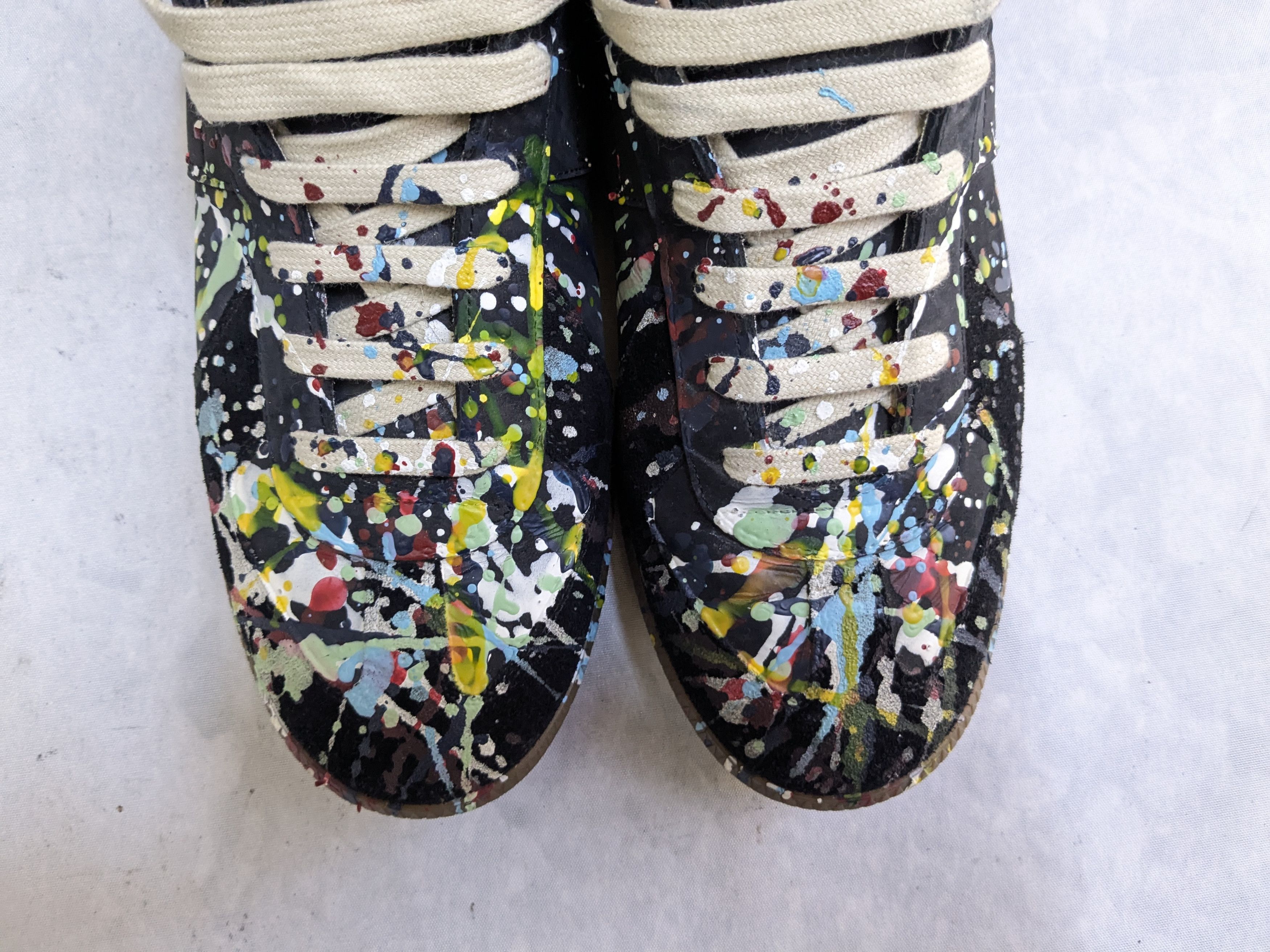 Maison Margiela Maison Margiela Replica GAT Black Paint Splatter 9 42 Low Size US 9 / EU 42 - 4 Thumbnail