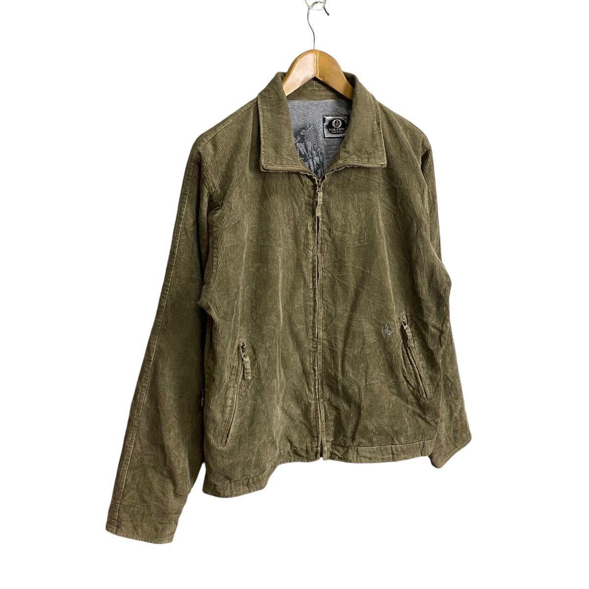 Vintage Volcom Stone corduroy zipper jacket