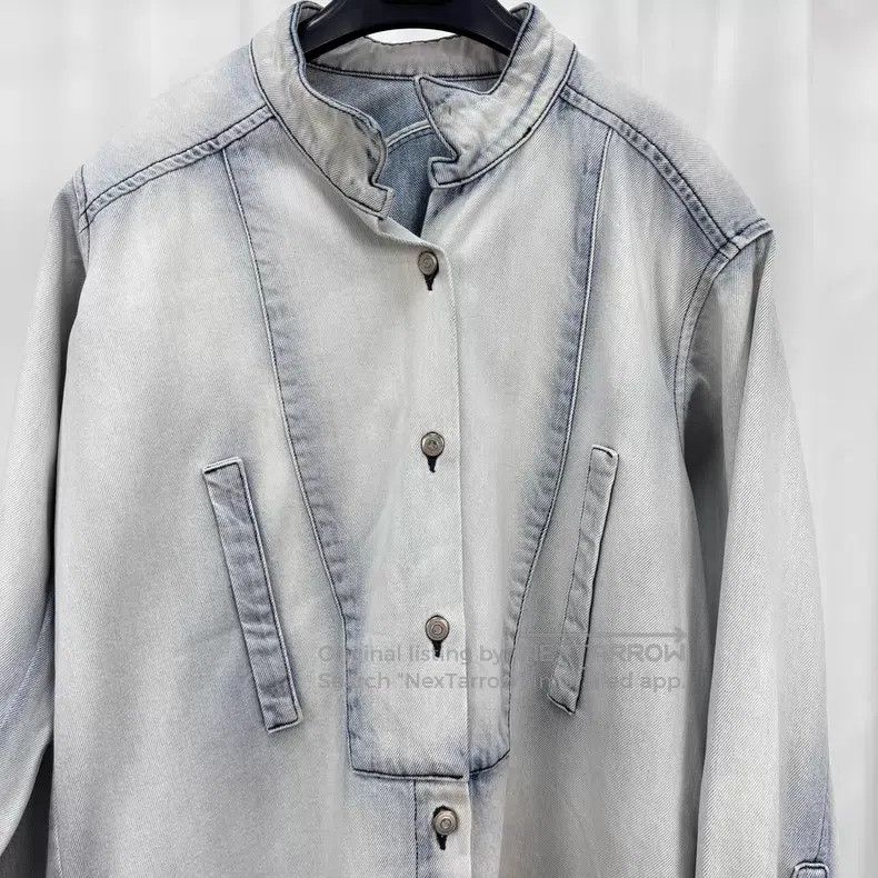 Loewe Loewe Washed Denim Shirt Dress Size US XS / EU 42 / 0 - 3 Thumbnail