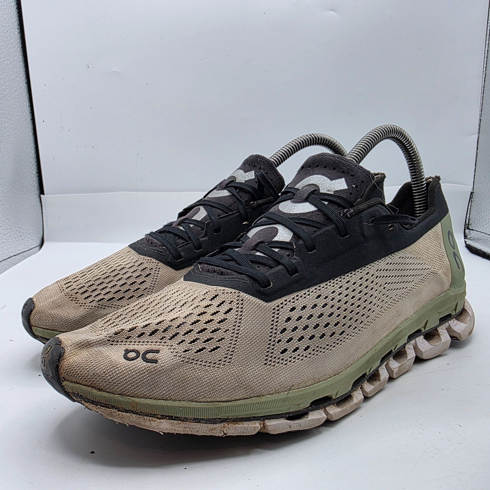 On On Running Cloudboom Mens Size 8 Gray Green Athletic Running Size US 8 / EU 41 - 1 Thumbnail
