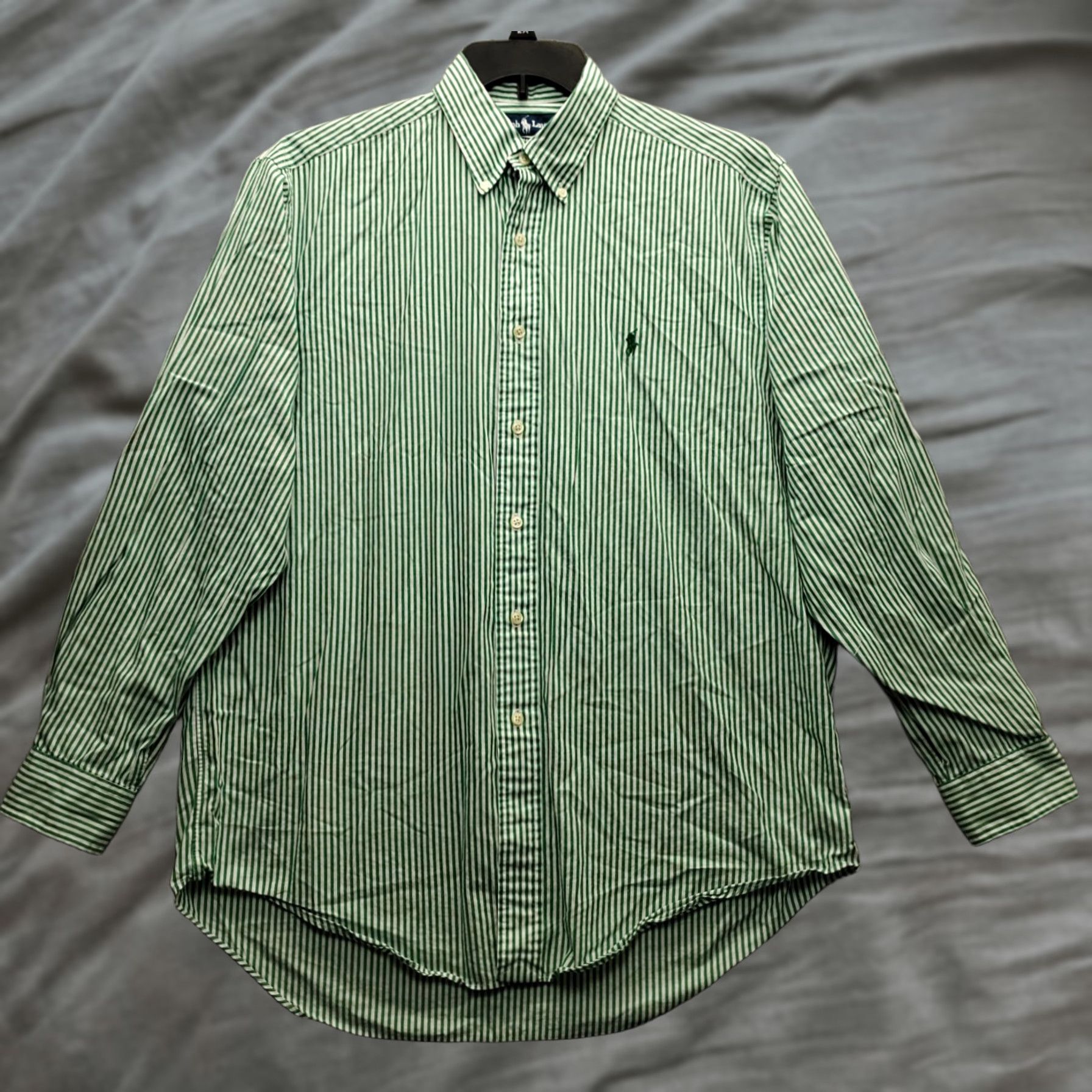 Ralph Lauren Ralph Lauren Dress Shirt Mens 16 Multicolor Striped Yarmouth Pony Logo Button-Down Shirt Size 42R - 1 Thumbnail