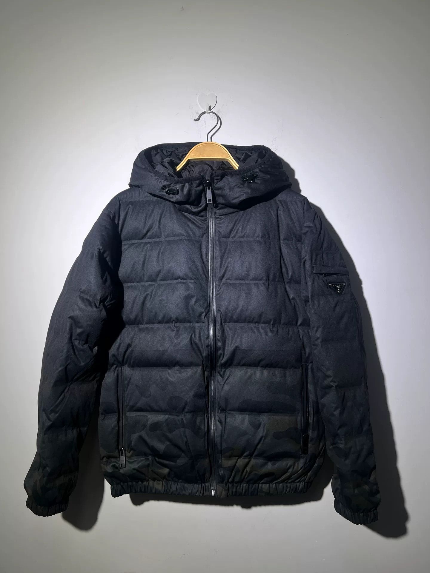 Prada PRADA Reversible Down Jacket Black Camouflage Size US L / EU 52-54 / 3 - 1 Thumbnail