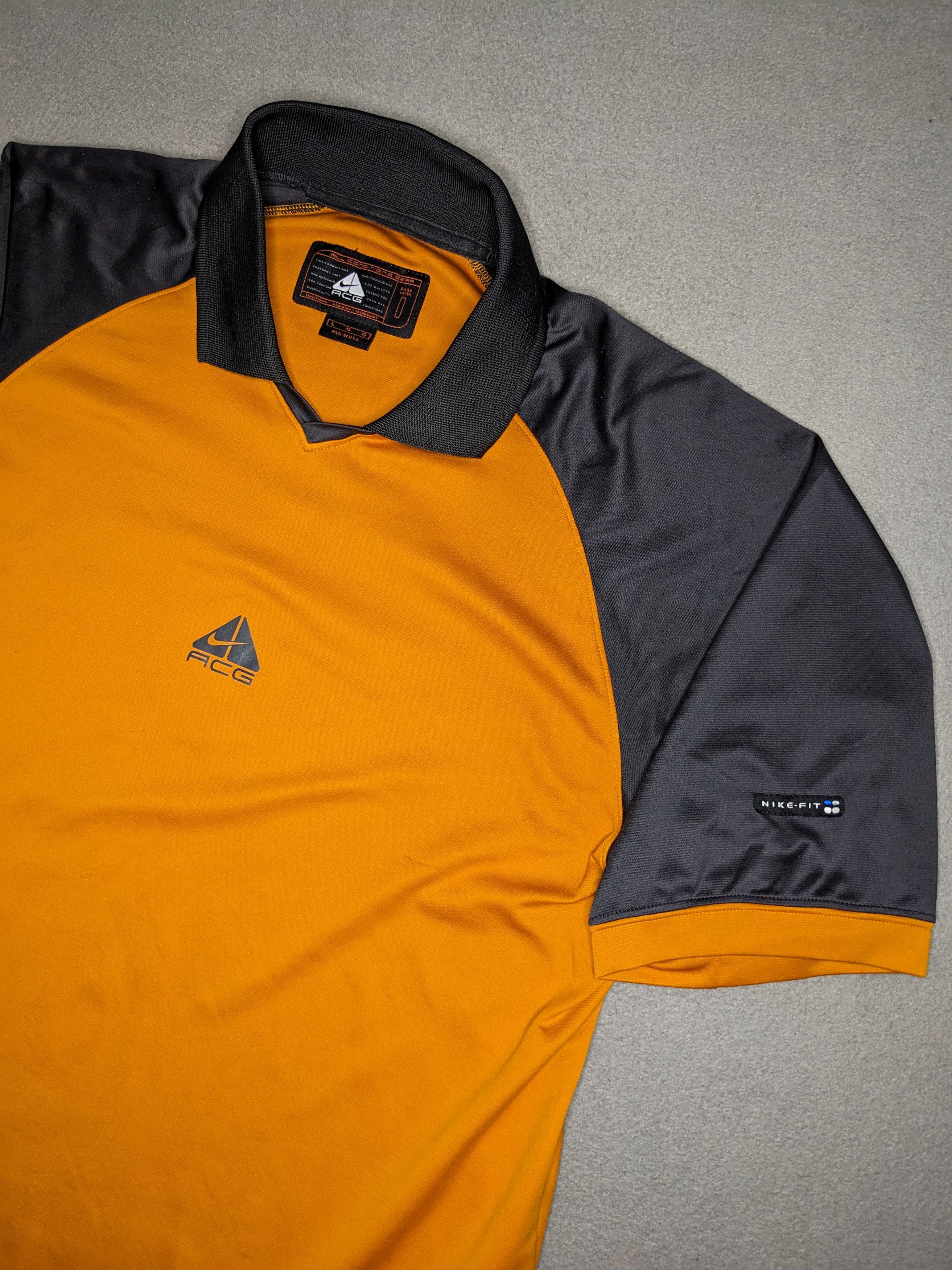 Nike ACG VTG Nike ACG Polo Shirt Jersey Large Made USA Gorpcore Y2K Size US L / EU 52-54 / 3 - 1 Thumbnail