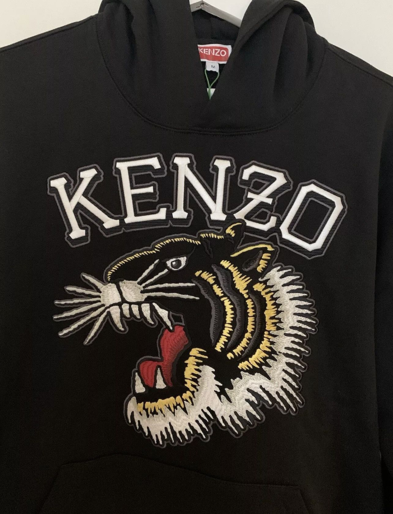 Kenzo KENZO TIGER VARSITY SLIM HOODIE IN BLACK MEDIUM COTTON Size US M / EU 48-50 / 2 - 5 Thumbnail