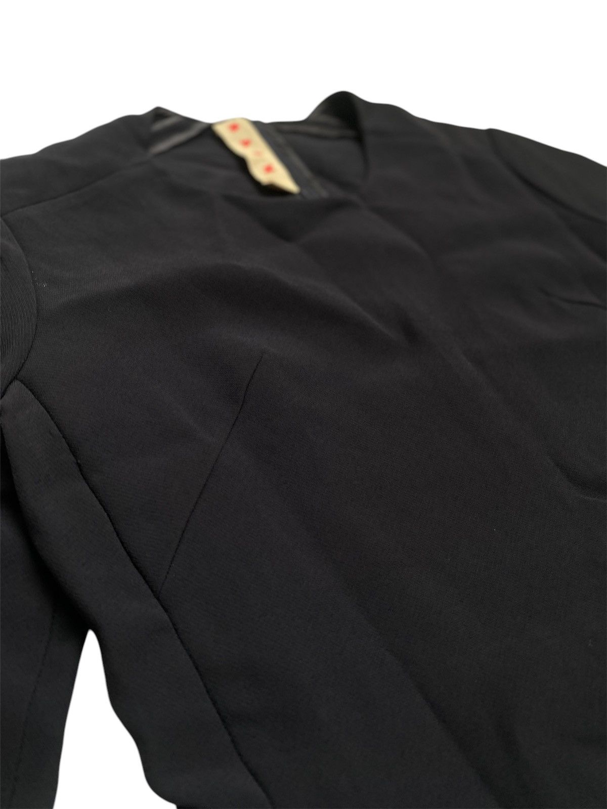 Marni Vintage Marni Black Structural Blouse Size S / US 4 / IT 40 - 2 Thumbnail