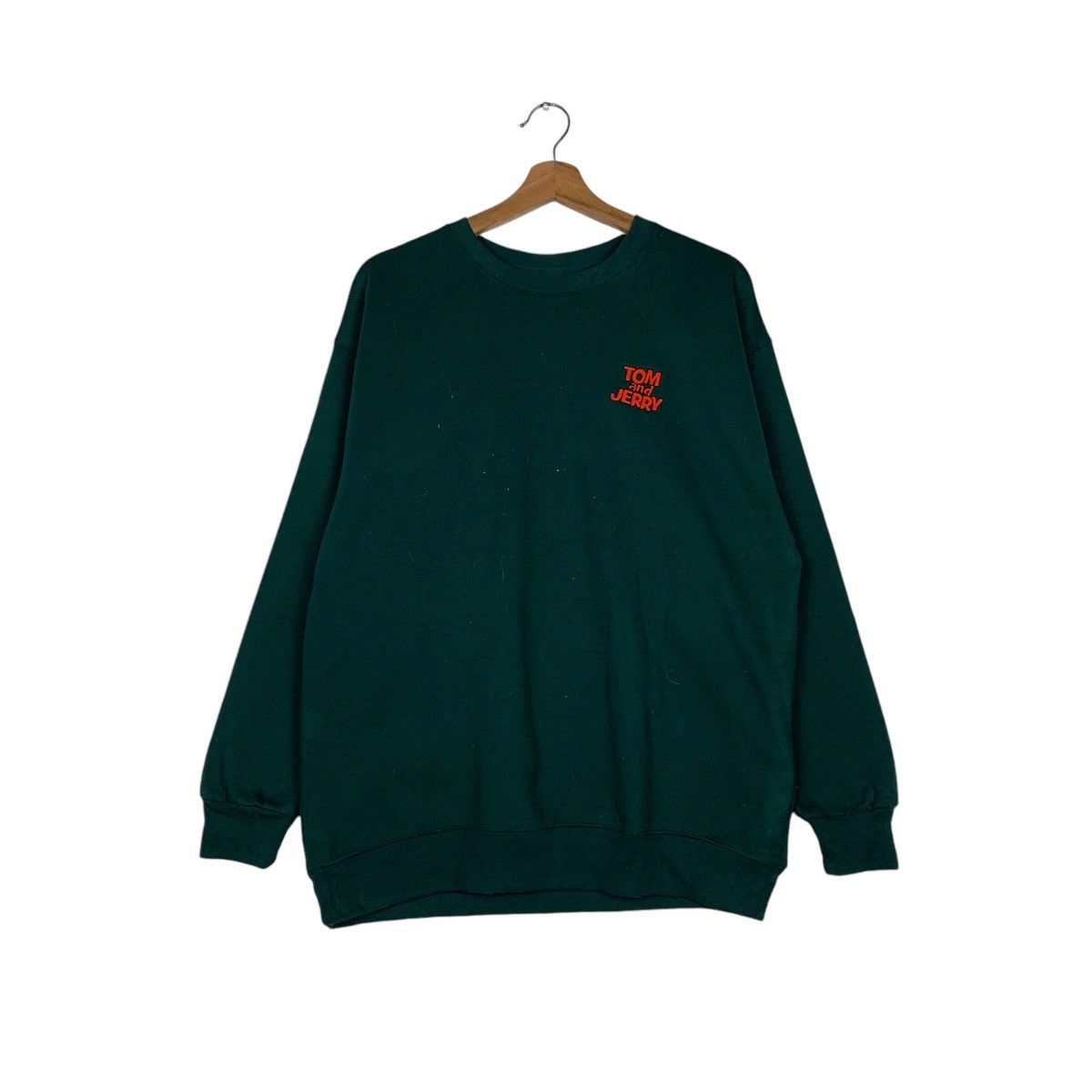 Japanese Brand TOM & JERRY Graphics Printed Green Sweatshirt #1538-C69 Size US M / EU 48-50 / 2 - 3 Thumbnail