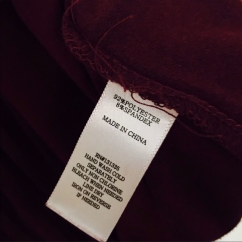 Other Socialite XS Wine Faux Suede Fringe Tank Top – Boho Western Size XS / US 0-2 / IT 36-38 - 3 Thumbnail