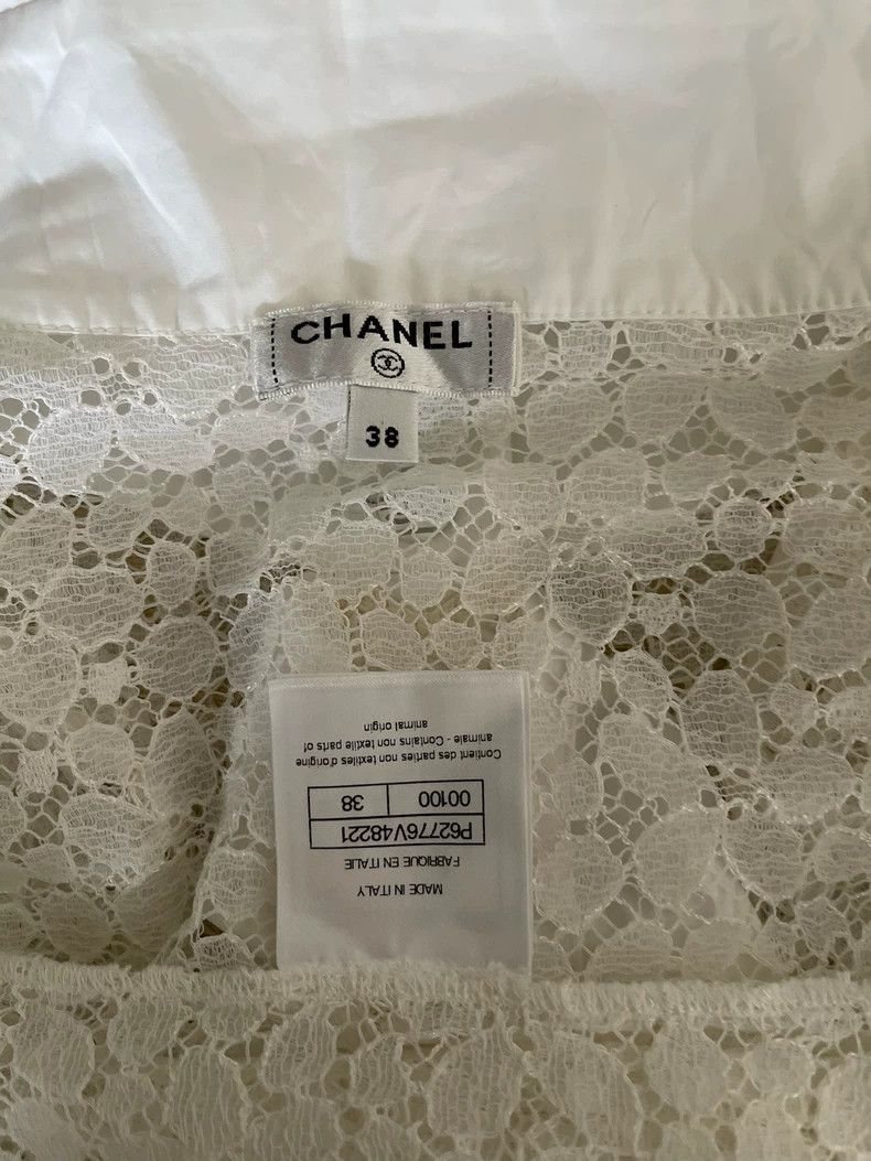 Chanel Chanel Pleated lace shirt Size XS / US 0-2 / IT 36-38 - 3 Thumbnail