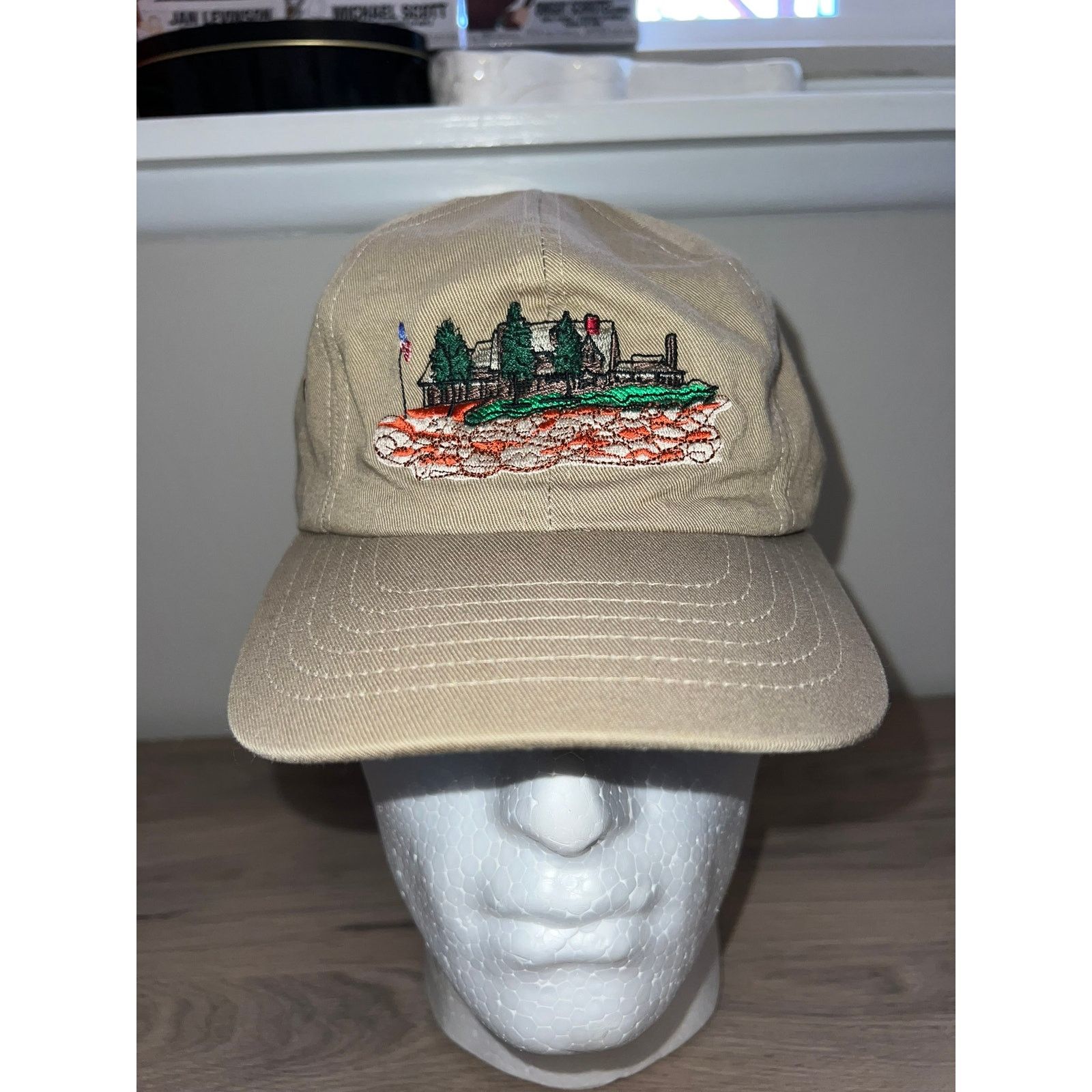 Designer Walker's Point Hat Wisconsin Graphic Brown Cap Headwear OS Size ONE SIZE - 1 Thumbnail