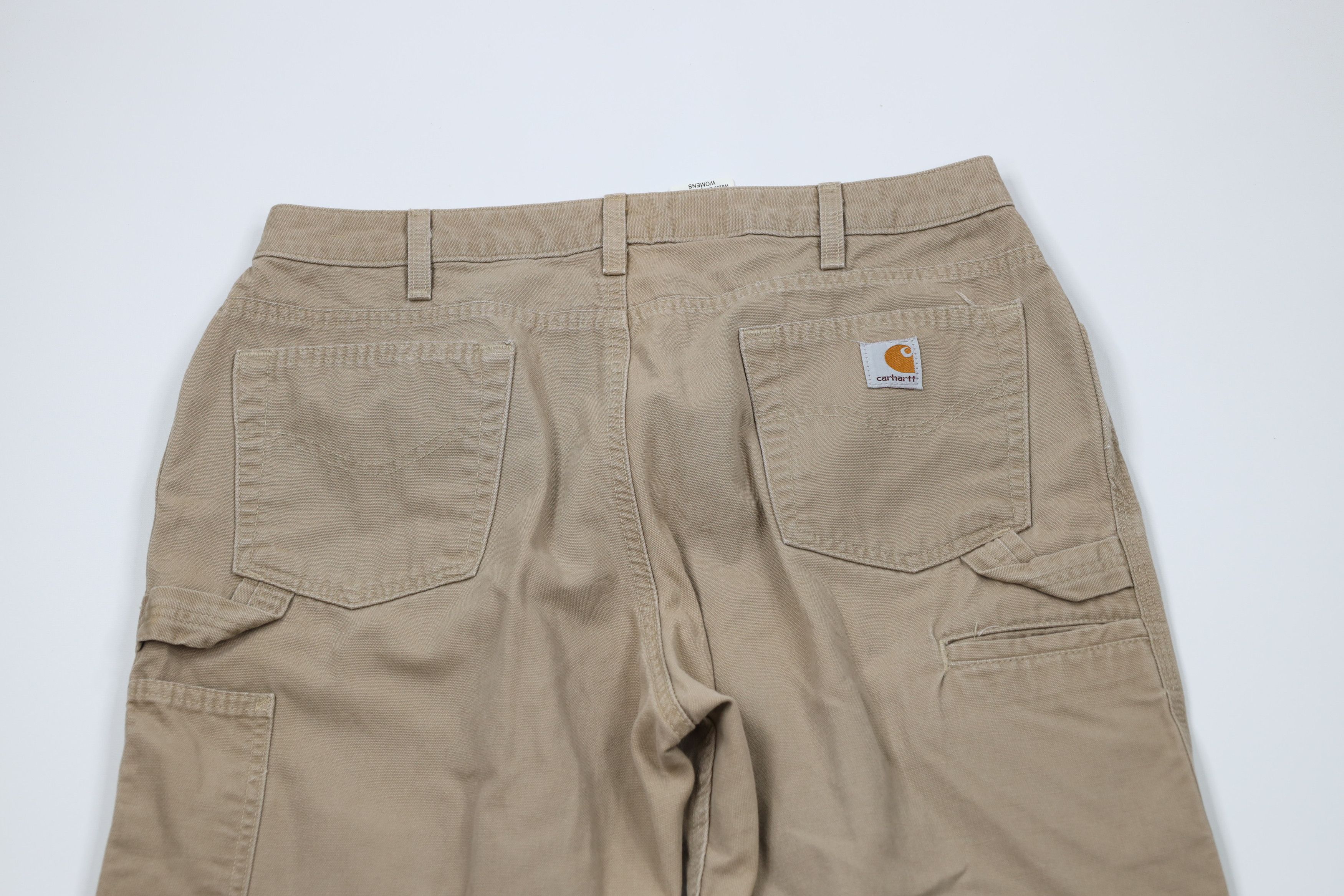 Carhartt × Vintage Vintage Carhartt Spell Wide Leg Canvas Dungaree Pants Khaki Size 36" / US 14 / IT 50 - 12 Thumbnail