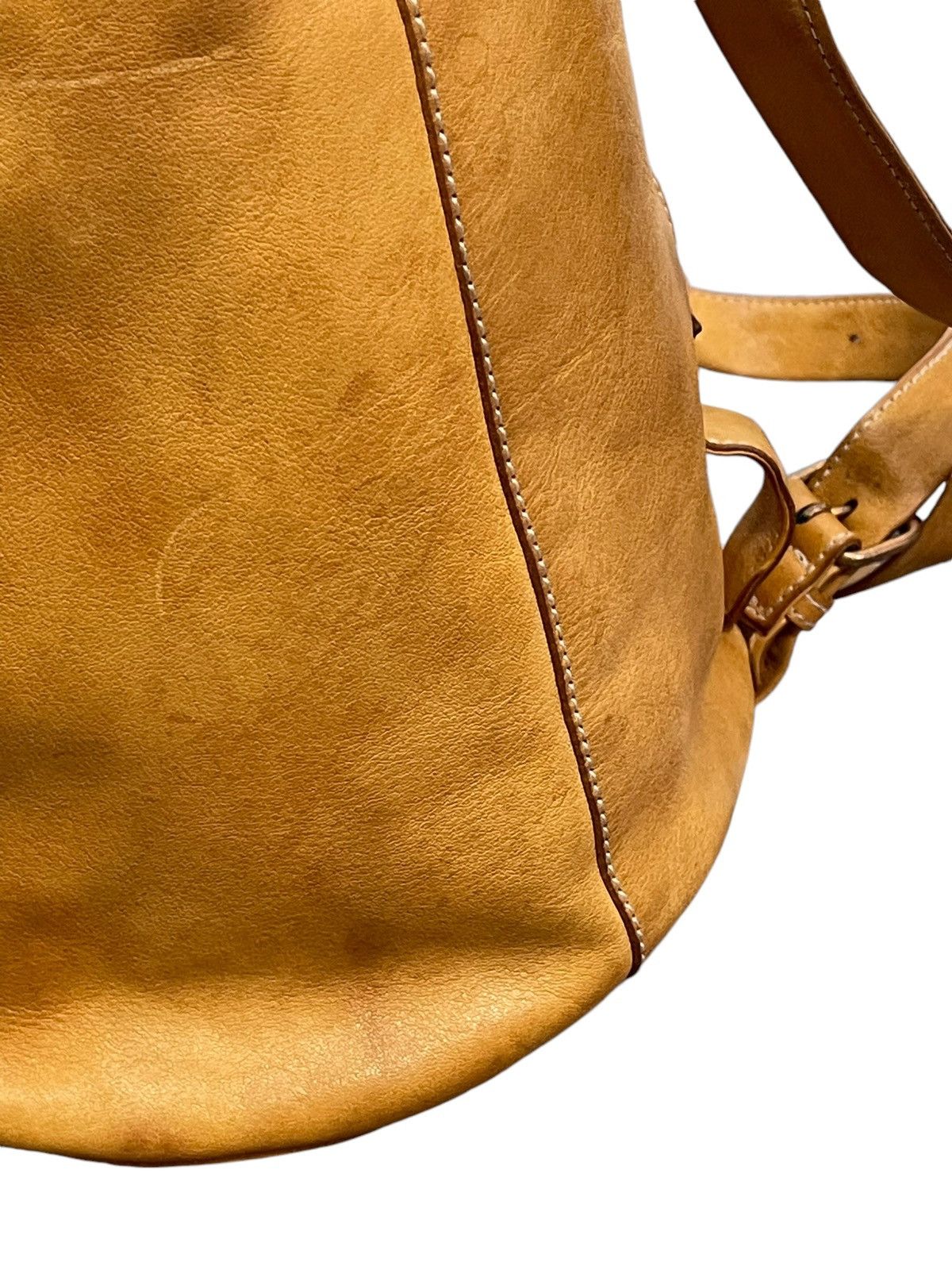 Yohji Yamamoto Full Leather Patina Y’saccs Cross Body Bag 4🟩 Size ONE SIZE - 7 Thumbnail