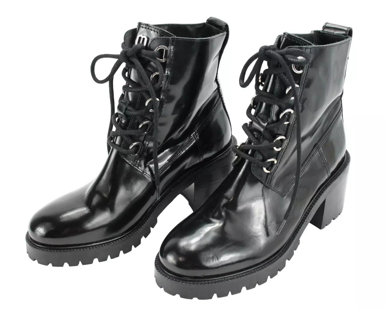 Maje MAJE Factory Boots Women's EU 37 / UK 4 Leather Combat Heel Size US 6.5 / IT 36.5 - 5 Thumbnail
