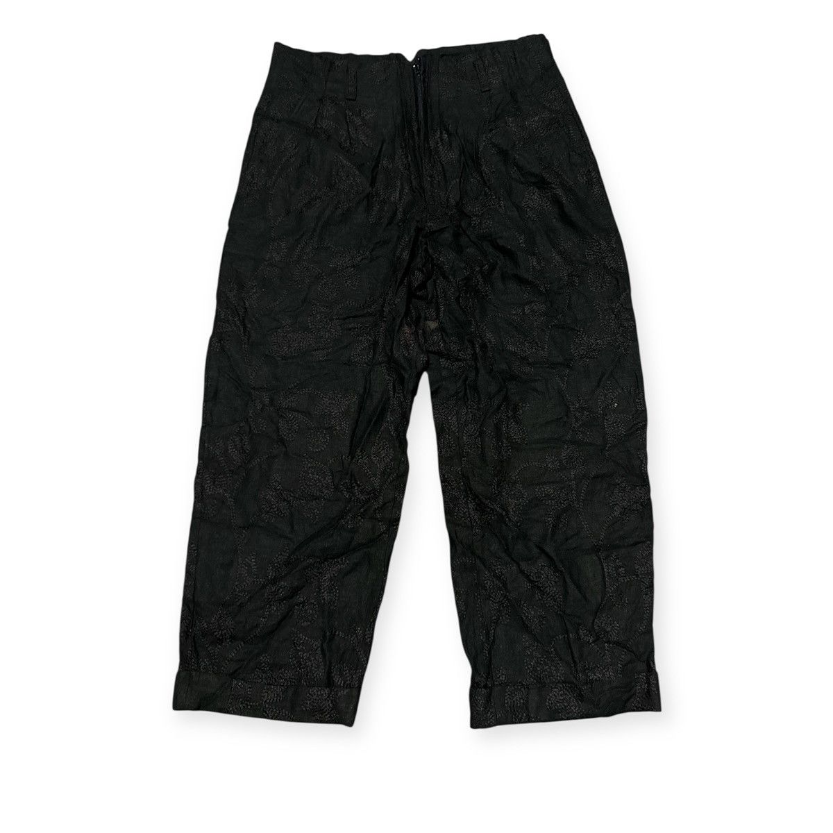 Designer HAUS OF PBK LINEN EMBROIDERY TROUSER Size US 31 - 1 Thumbnail
