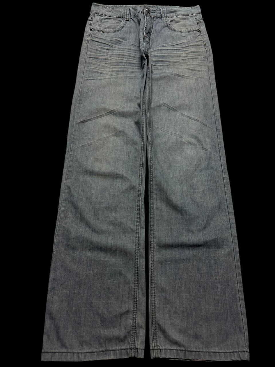 Other 💥Baggy💥Japanese Whisker Mudwash Wide Distressed Insane Jean Size US 30 / EU 46 - 1 Thumbnail