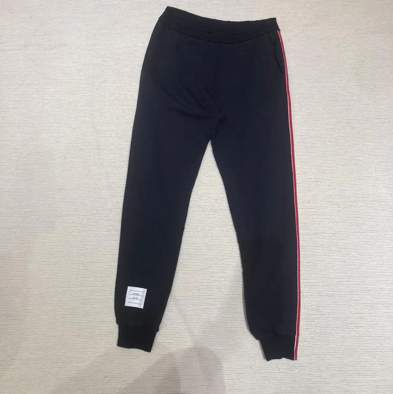 Thom Browne Spring Autumn Navy Striped Pants 0089