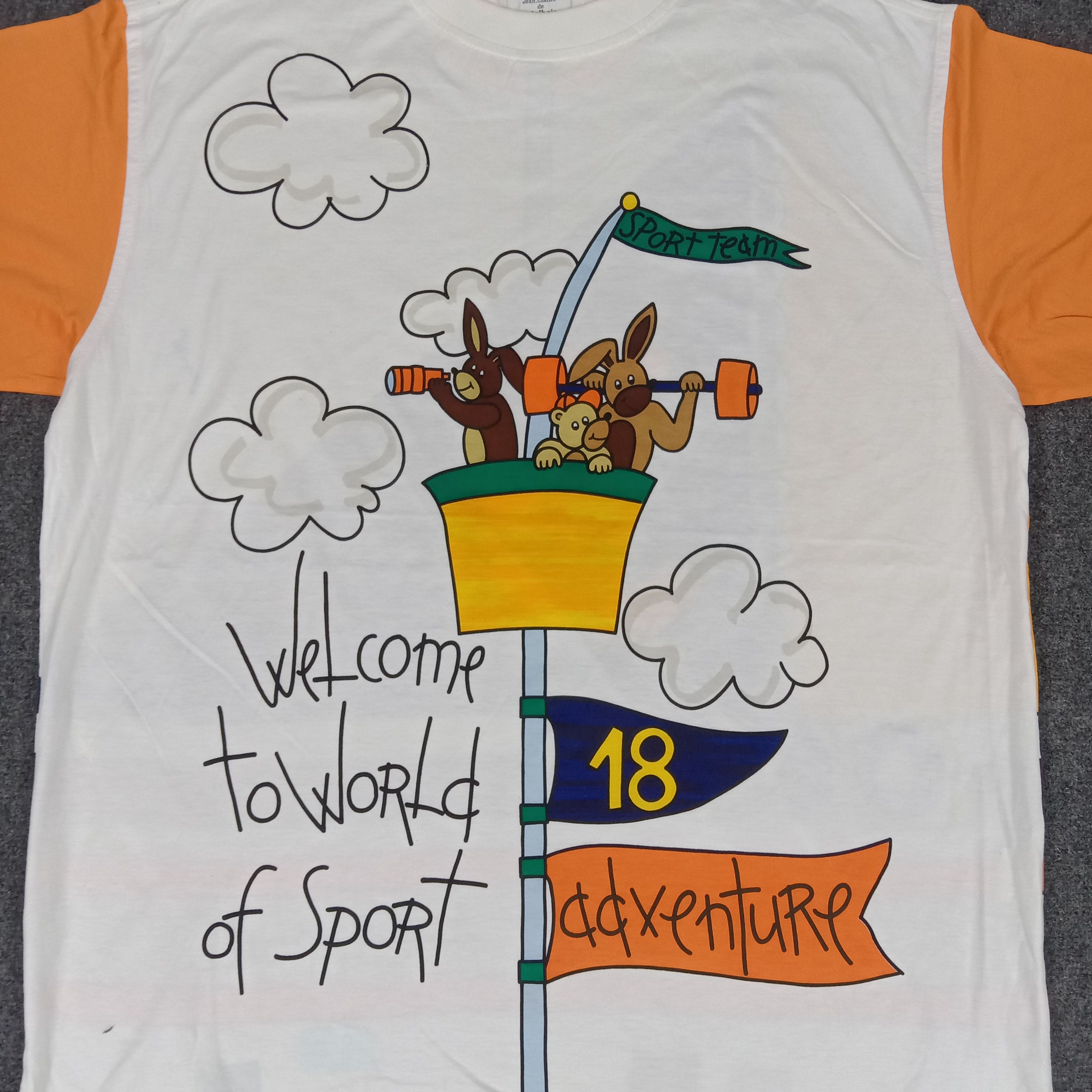 Jean Charles De Castelbajac × Vintage Jean Charles De Castelbajac Sport Tshirt Size US XL / EU 56 / 4 - 2 Thumbnail