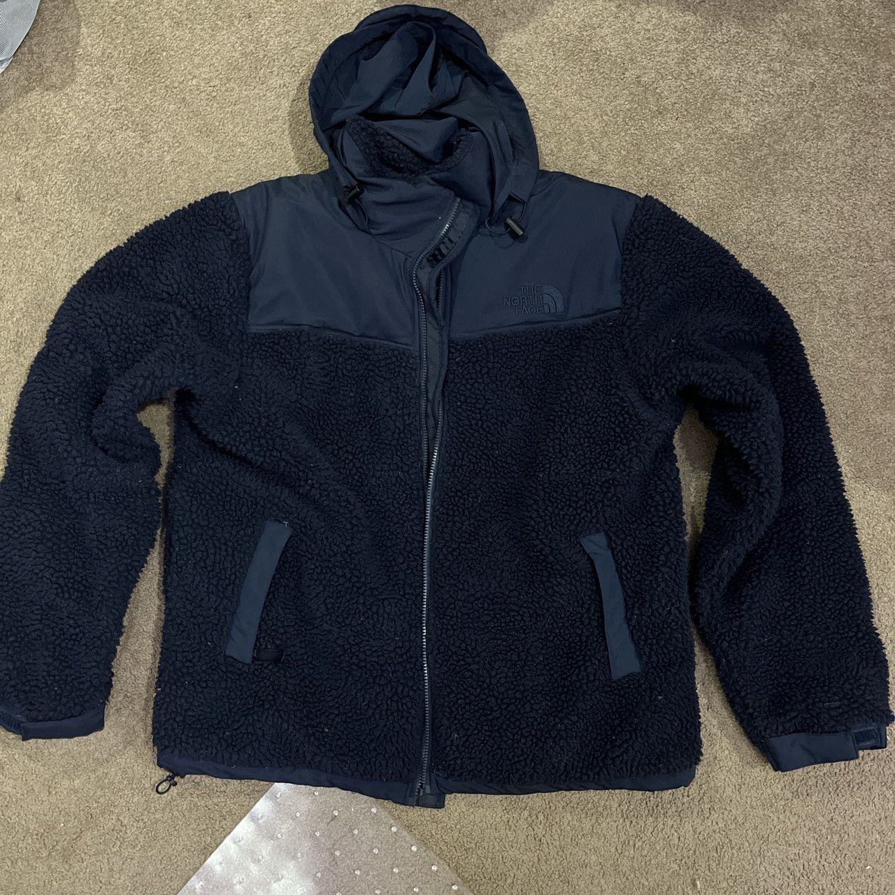 Image of The North Face North Face Sherpa Nuptse Puffer Navy Blue Jacket, Men's (Size 2XL)