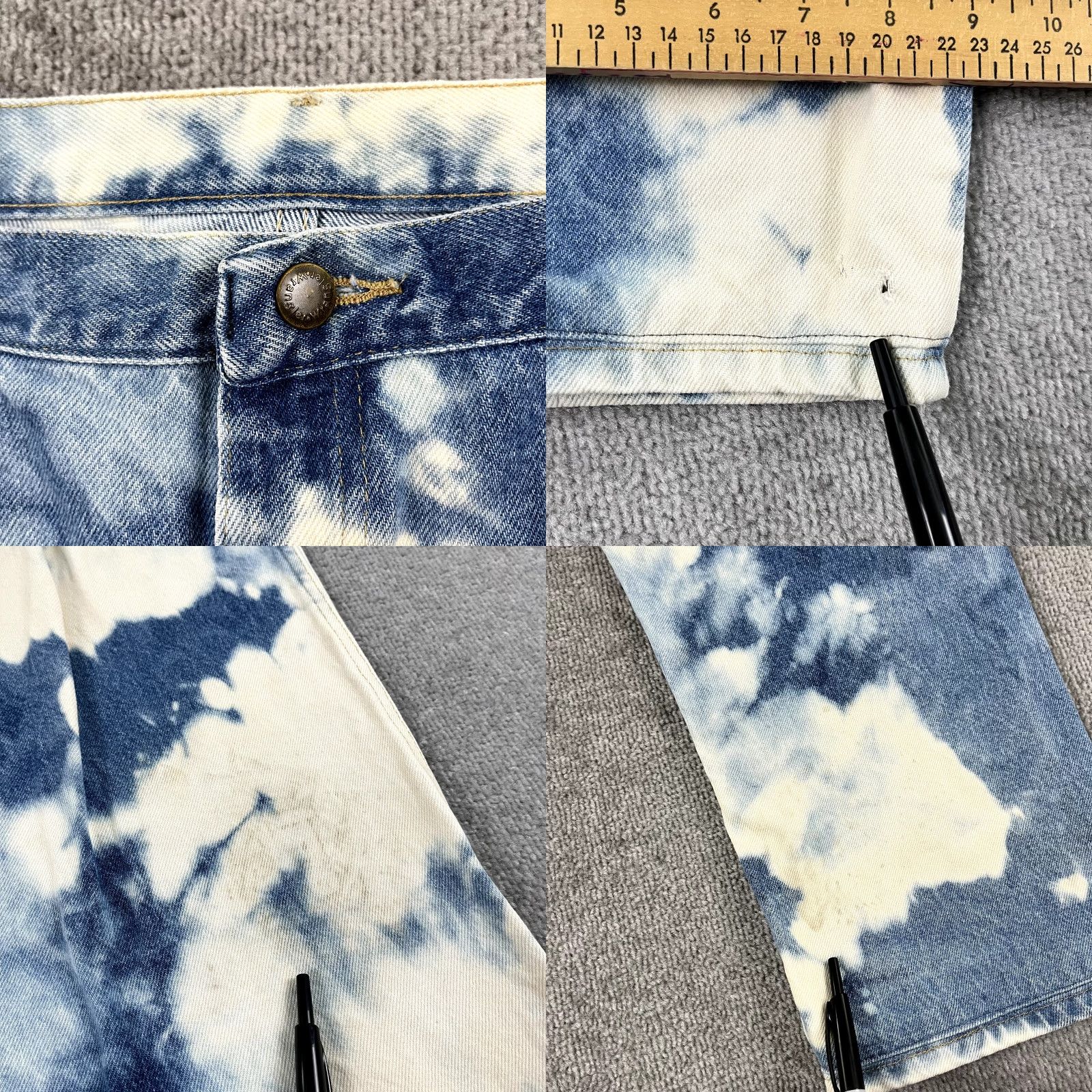 Wrangler WRANGLER Jeans Mens 32x30 Regular Blue Denim 5-Pocket Straight Size US 32 / EU 48 - 8 Thumbnail