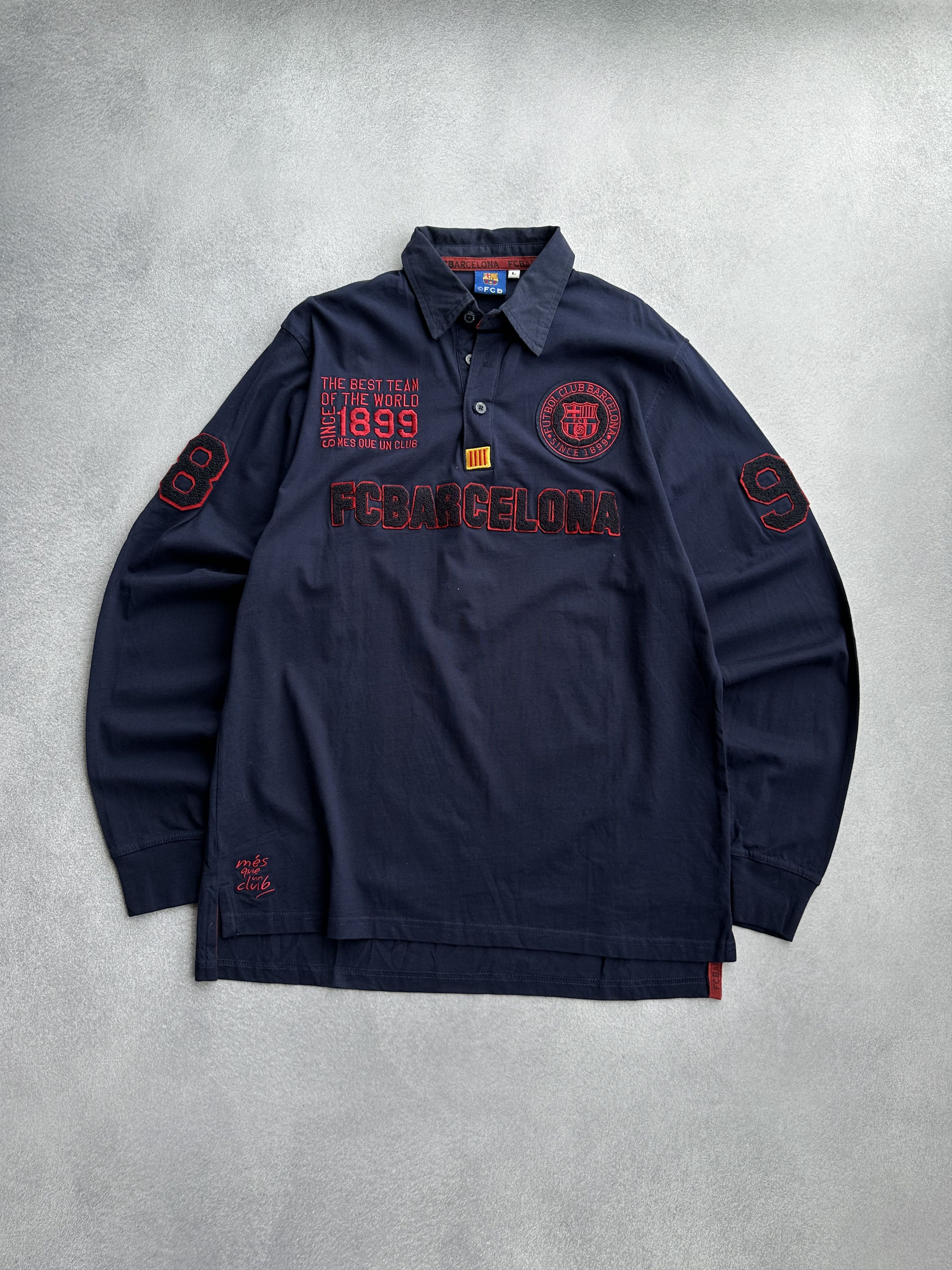 Polo Ralph Lauren × Vintage Vintage Polo RL Style Barcelona Rugby Shirt Size US L / EU 52-54 / 3 - 1 Thumbnail