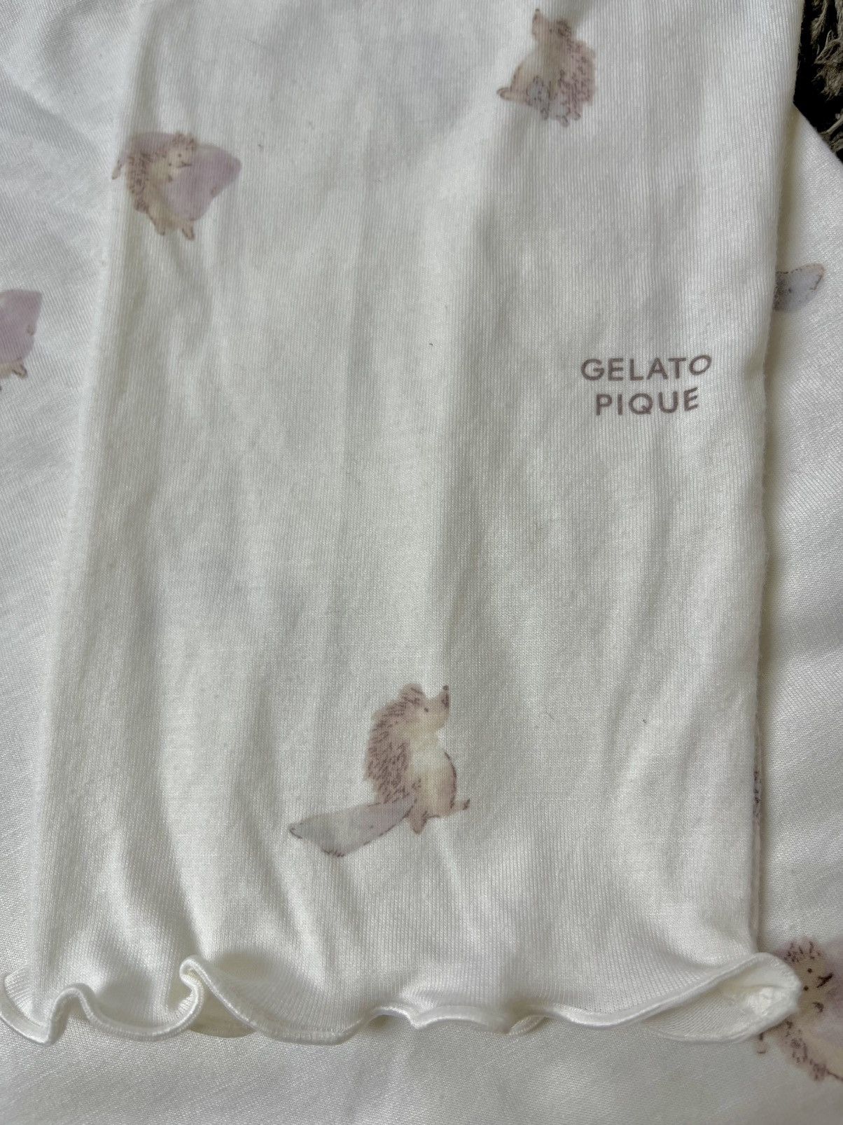 Designer Gelato Pique Long Sleeve HedgeHog Design Size M / US 6-8 / IT 42-44 - 4 Thumbnail
