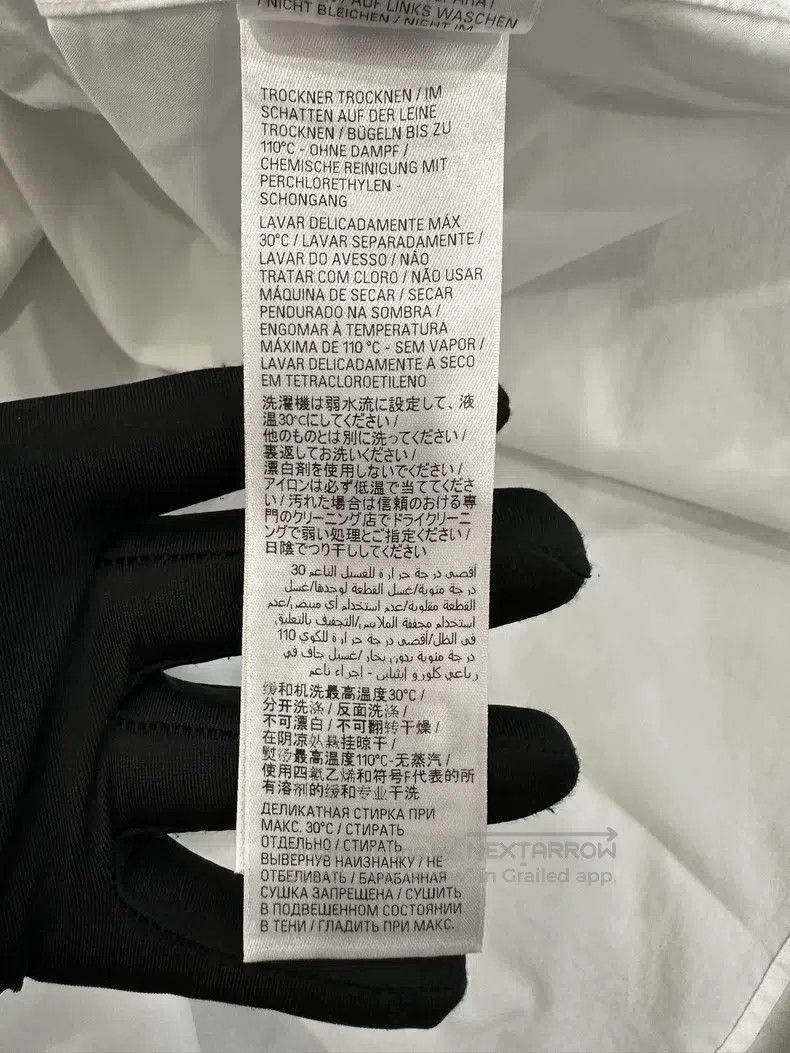 Balenciaga Balenciaga Black and White 3B Logo Embroidered Loose Fit S Size US M / EU 48-50 / 2 - 8 Thumbnail