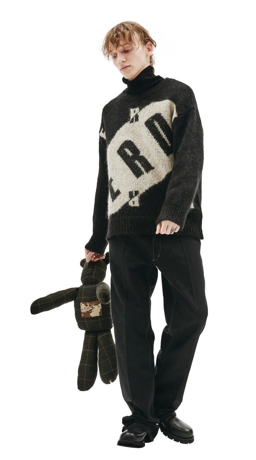 Enfants Riches Deprimes ENFANTS RICHES DEPRIMES TV Logo MOHAIR Knit sweater Size US L / EU 52-54 / 3 - 9 Thumbnail