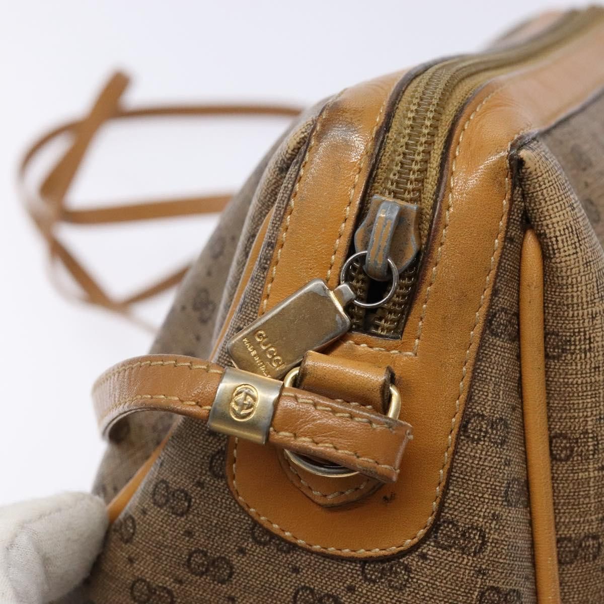 Gucci GUCCI Micro GG Supreme Shoulder Bag Pvc Beige Gold Size ONE SIZE - 15 Thumbnail