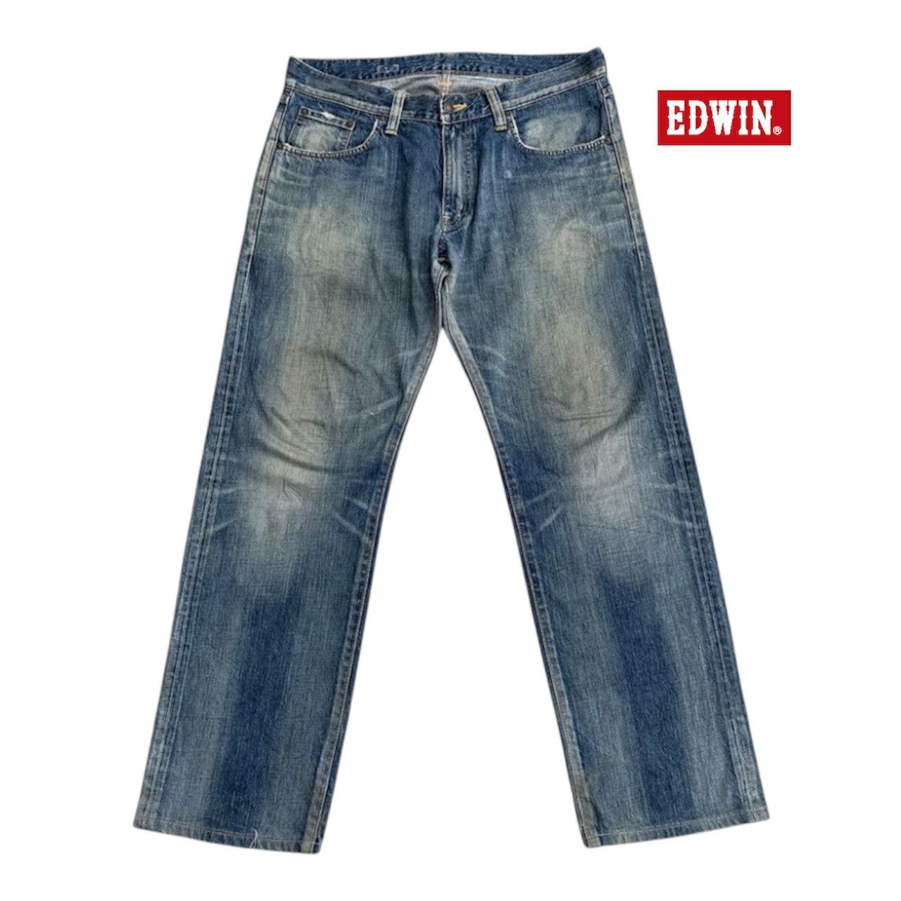 Edwin Vintage Two Tone Faded Edwin 503 Denime Jeans W35 Size US 35 - 1 Thumbnail