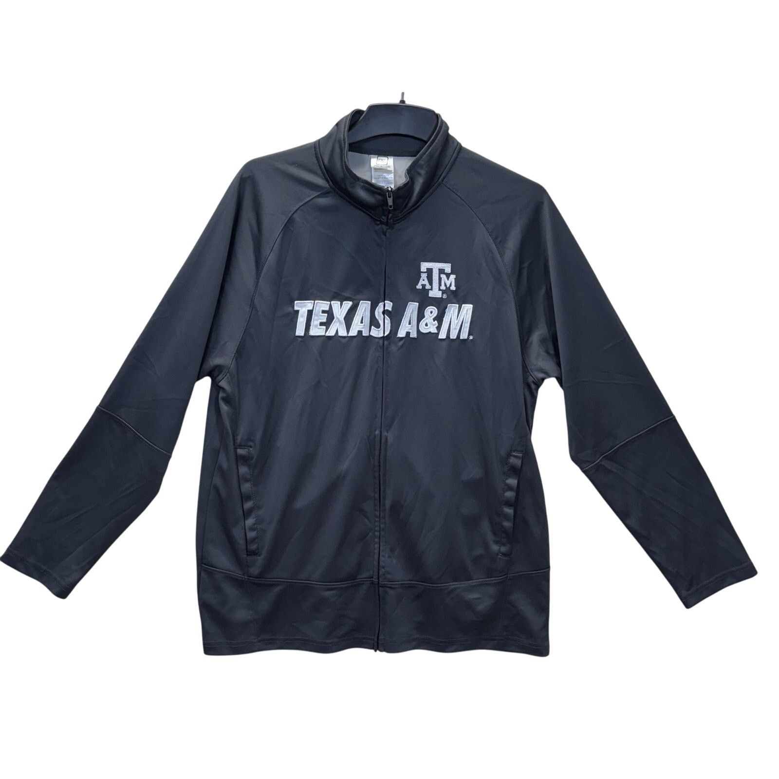 The Unbranded Brand Texas A&M Aggies Full Zip Jacket Men’s LG Gray Polyester Size US L / EU 52-54 / 3 - 1 Thumbnail