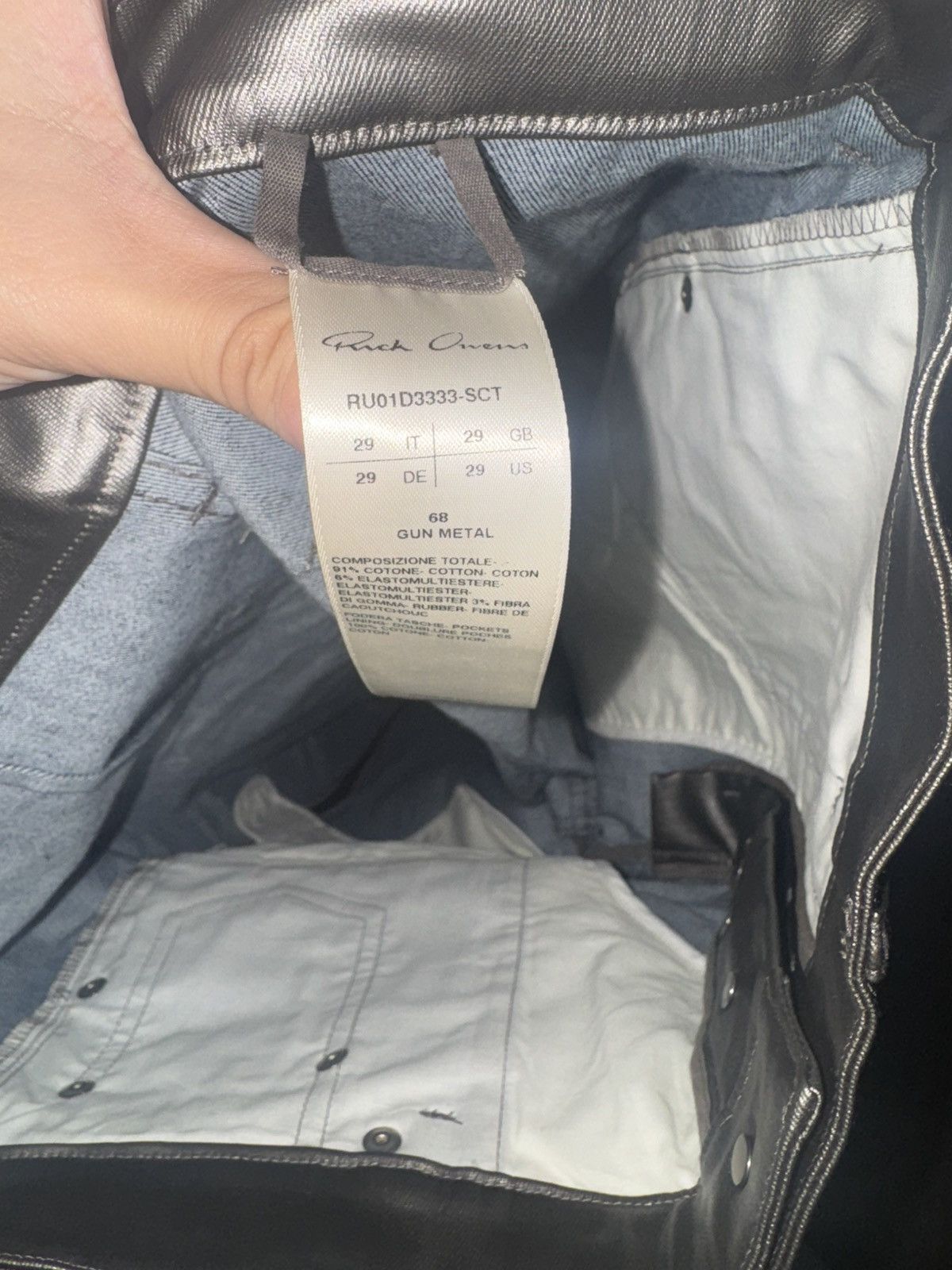Rick Owens Rick Owens coated Geth pants “Lido” UPDATED Size US 29 - 4 Thumbnail
