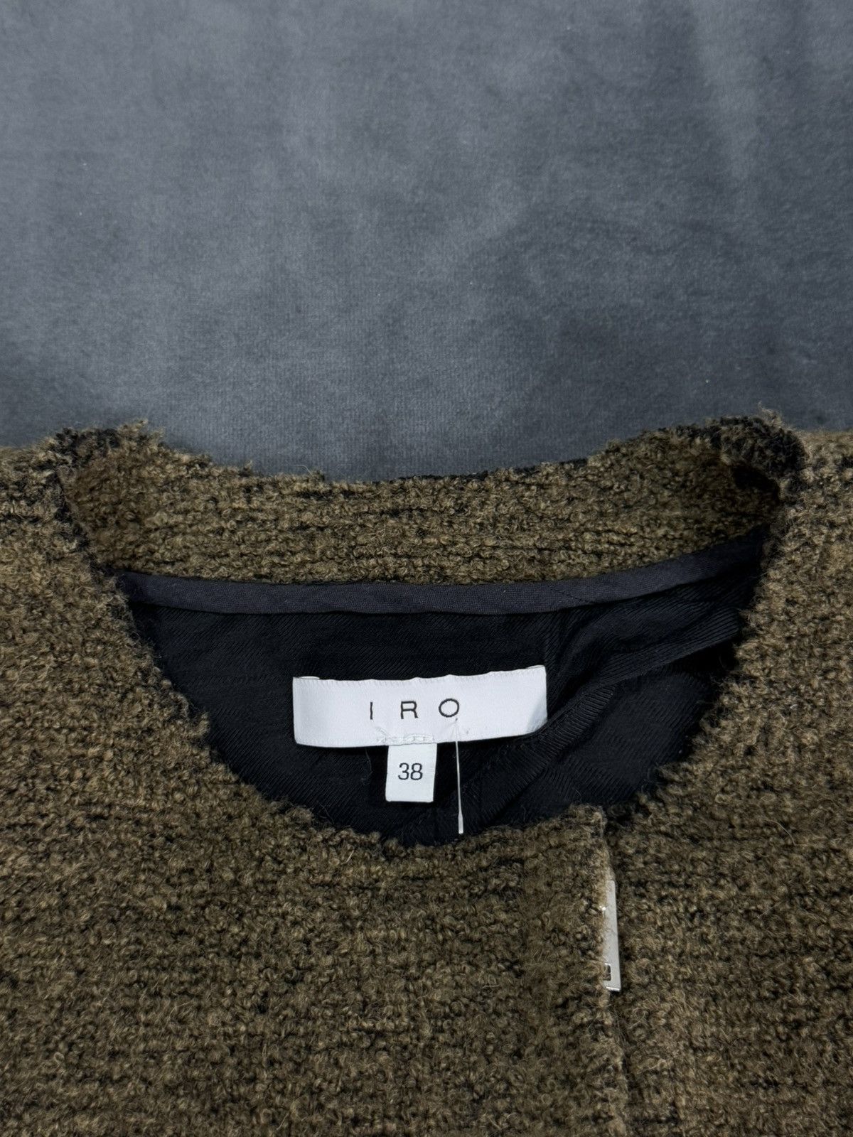 Iro Avant Garde Iro Rick Owens Style Wool Luxury Y2K Zip Jacket Size XS / US 0-2 / IT 36-38 - 6 Thumbnail