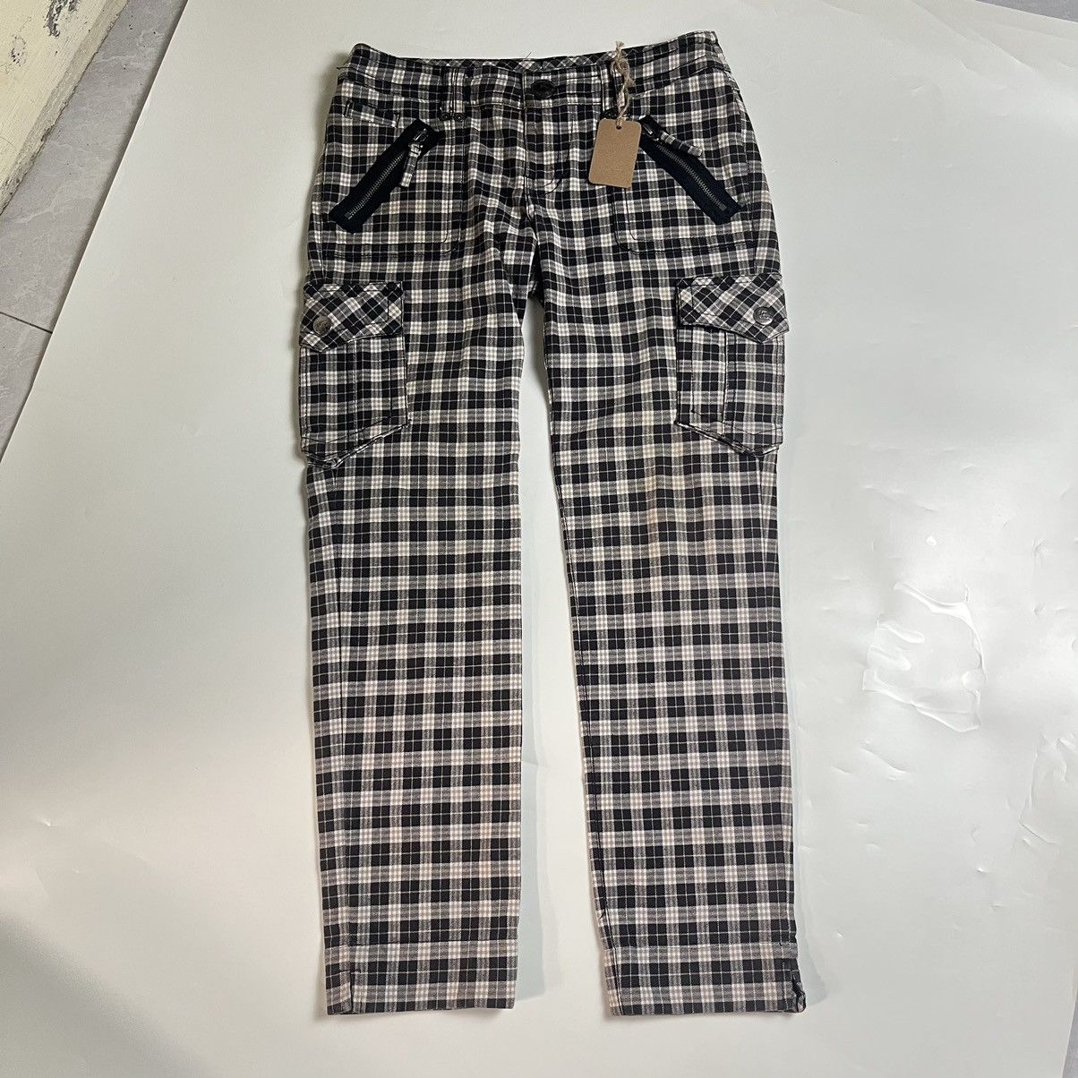 Burberry 🔥90s Burberry London Plaid Cargo Pants Size US 30 / EU 46 - 1 Thumbnail