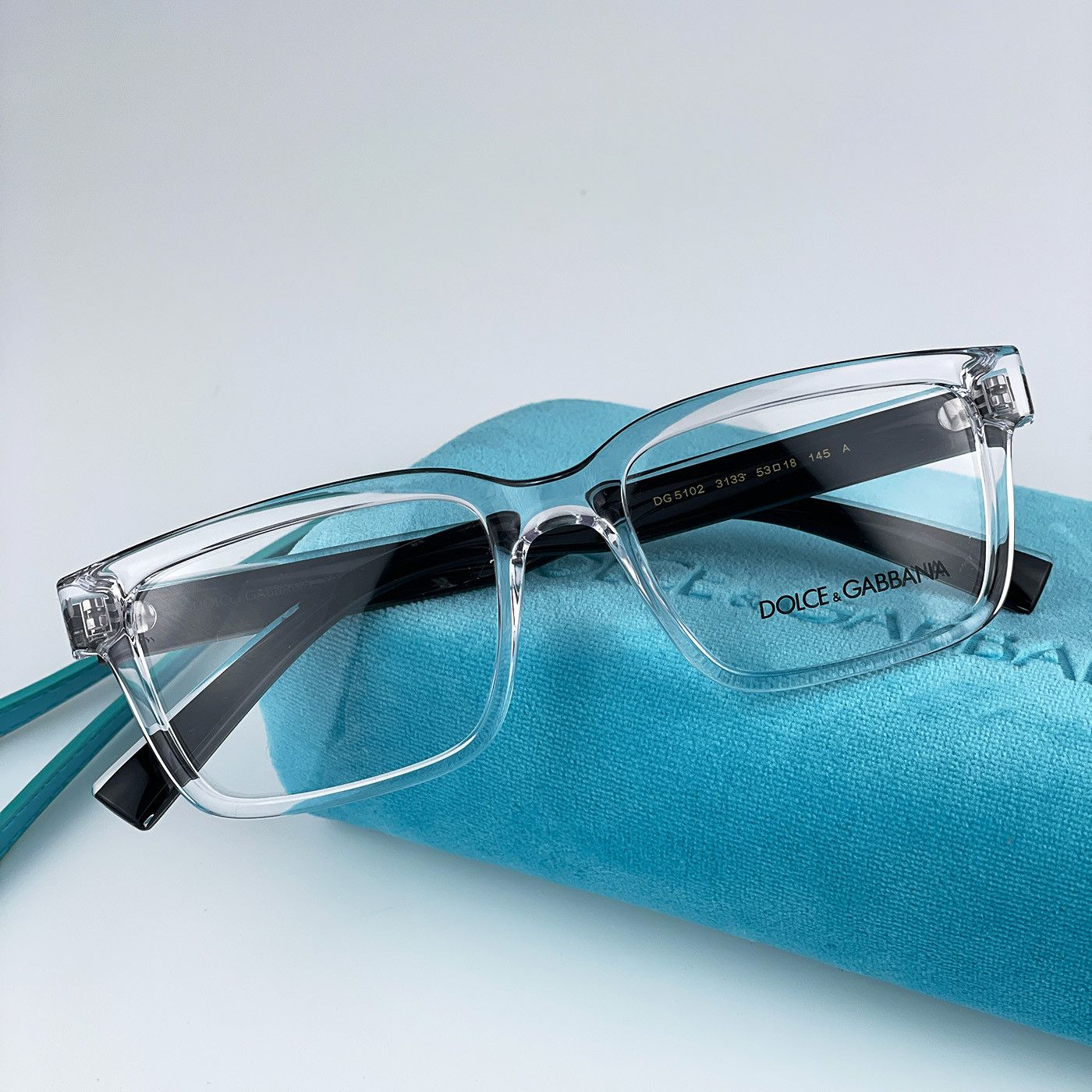 Dolce & Gabbana NEW D&G DG5102 3133 Rectangle Unisex Eyeglasses Size ONE SIZE - 1 Thumbnail
