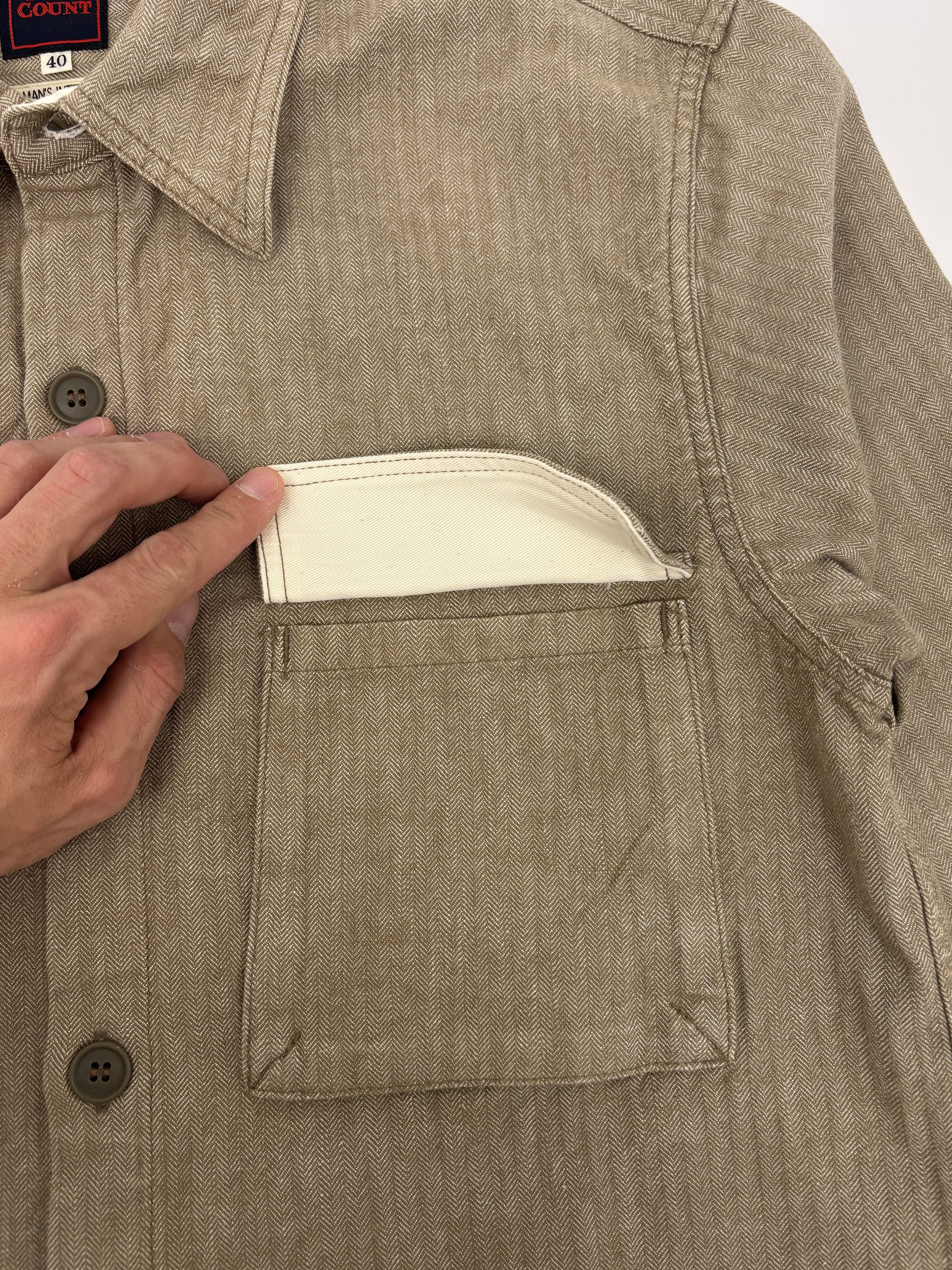 Full Count & Co. Fullcount Herringbone Work Shirt Size US L / EU 52-54 / 3 - 7 Thumbnail