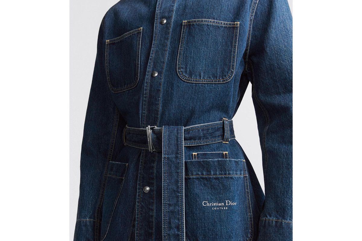 Dior o1bcso1str0226 Couture Safari Jacket in Blue Size US XL / EU 56 / 4 - 7 Thumbnail