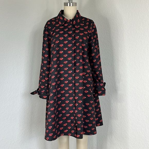 Prada Prada 18/19 Lips Mouths Trench Coat Jacket Size S / US 4 / IT 40 - 2 Thumbnail