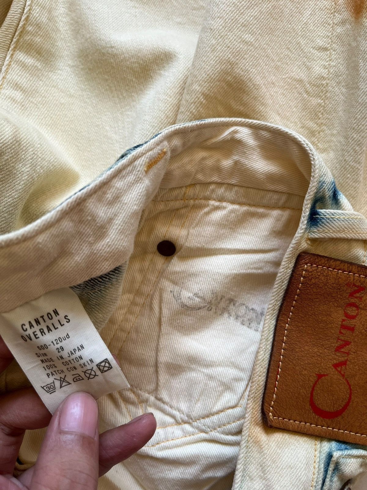 Japanese Brand Vintage Japanese Canton Overalls Buckle Back Selvedge Jeans Size US 30 / EU 46 - 10 Thumbnail