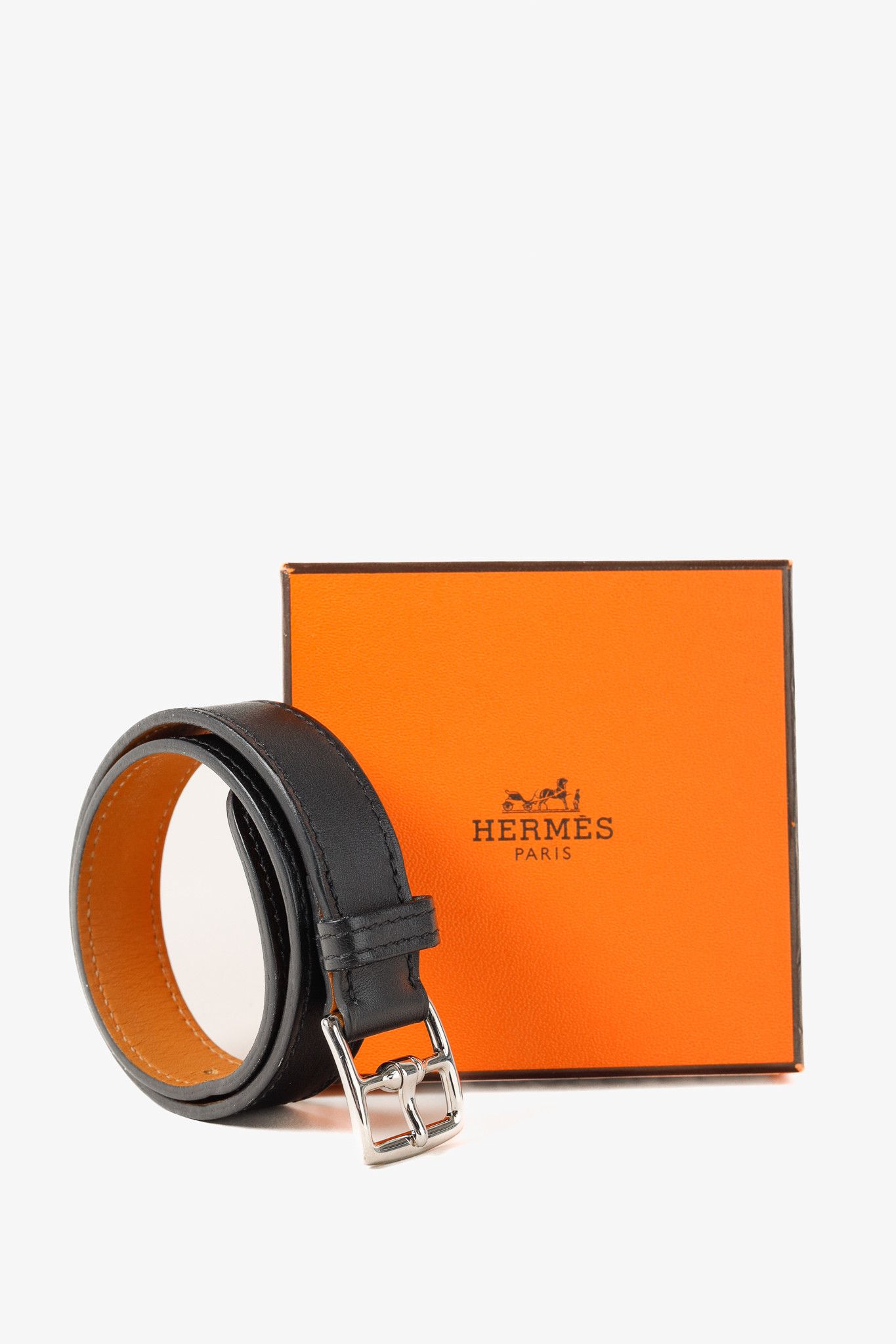 Hermes Hermes Etriviere Double Jour Wrap Leather Buckle Bracelet Size ONE SIZE - 7 Thumbnail