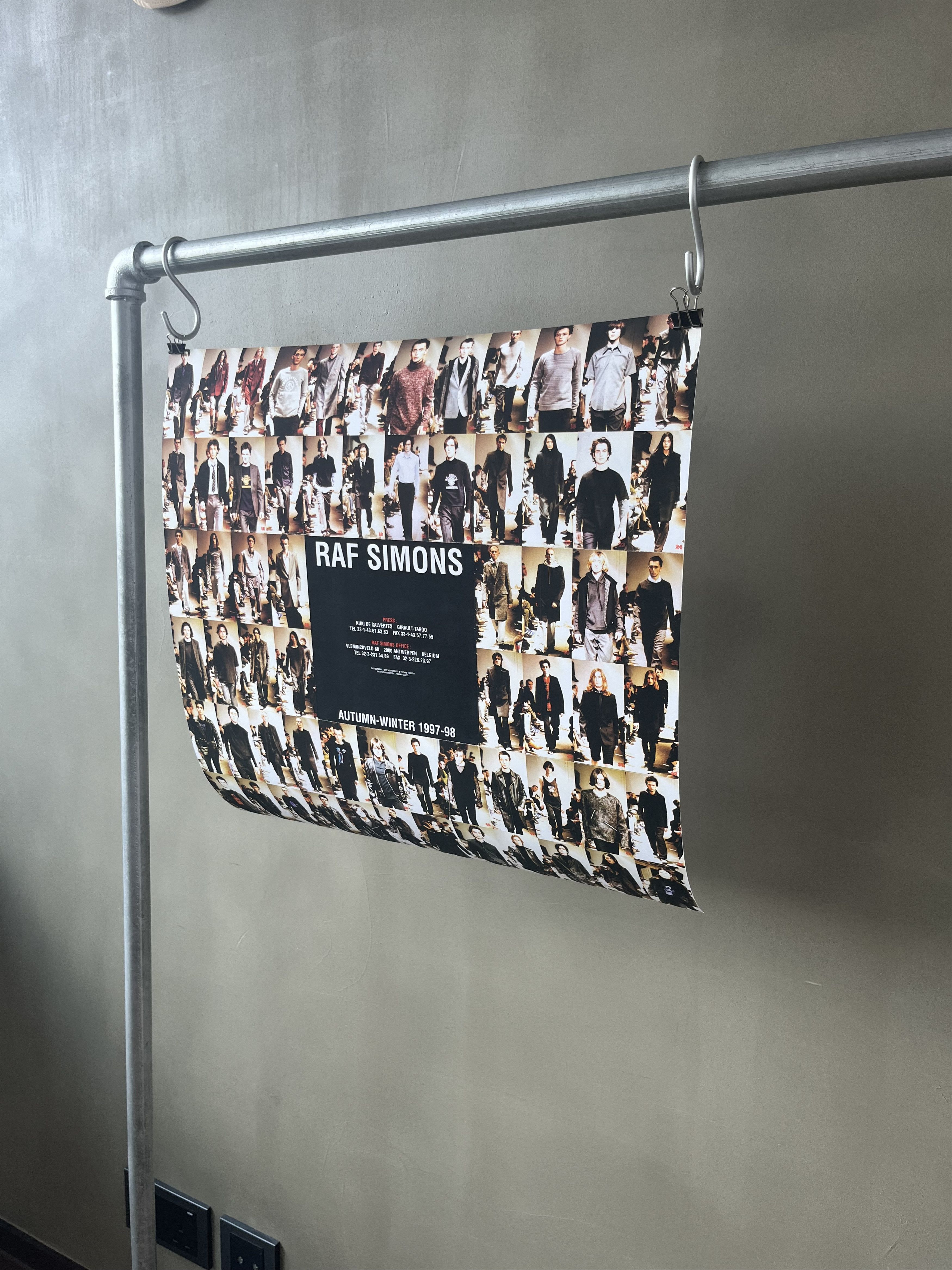 Raf Simons Raf Simons Autumn Winter 1997 1998 Big Size Promotion Poster Size ONE SIZE - 3 Thumbnail