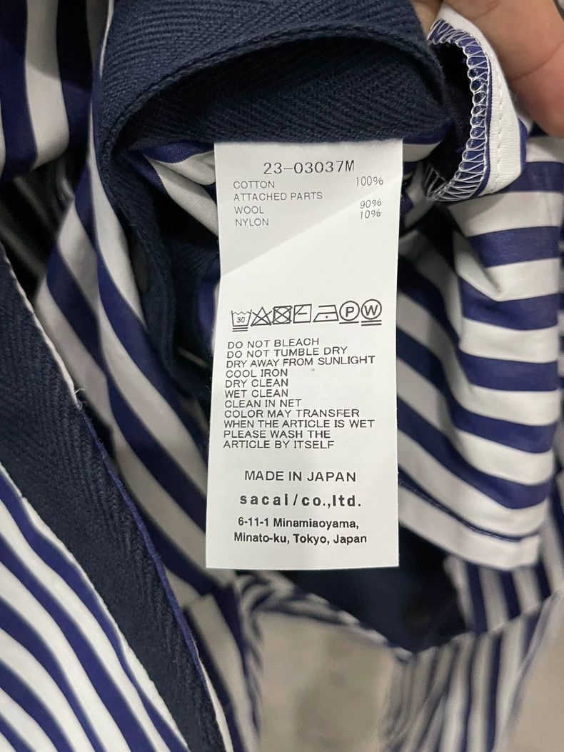 Sacai Sacai Striped Jacket Outerwear Size 2-2506 Size US S / EU 44-46 / 1 - 7 Thumbnail