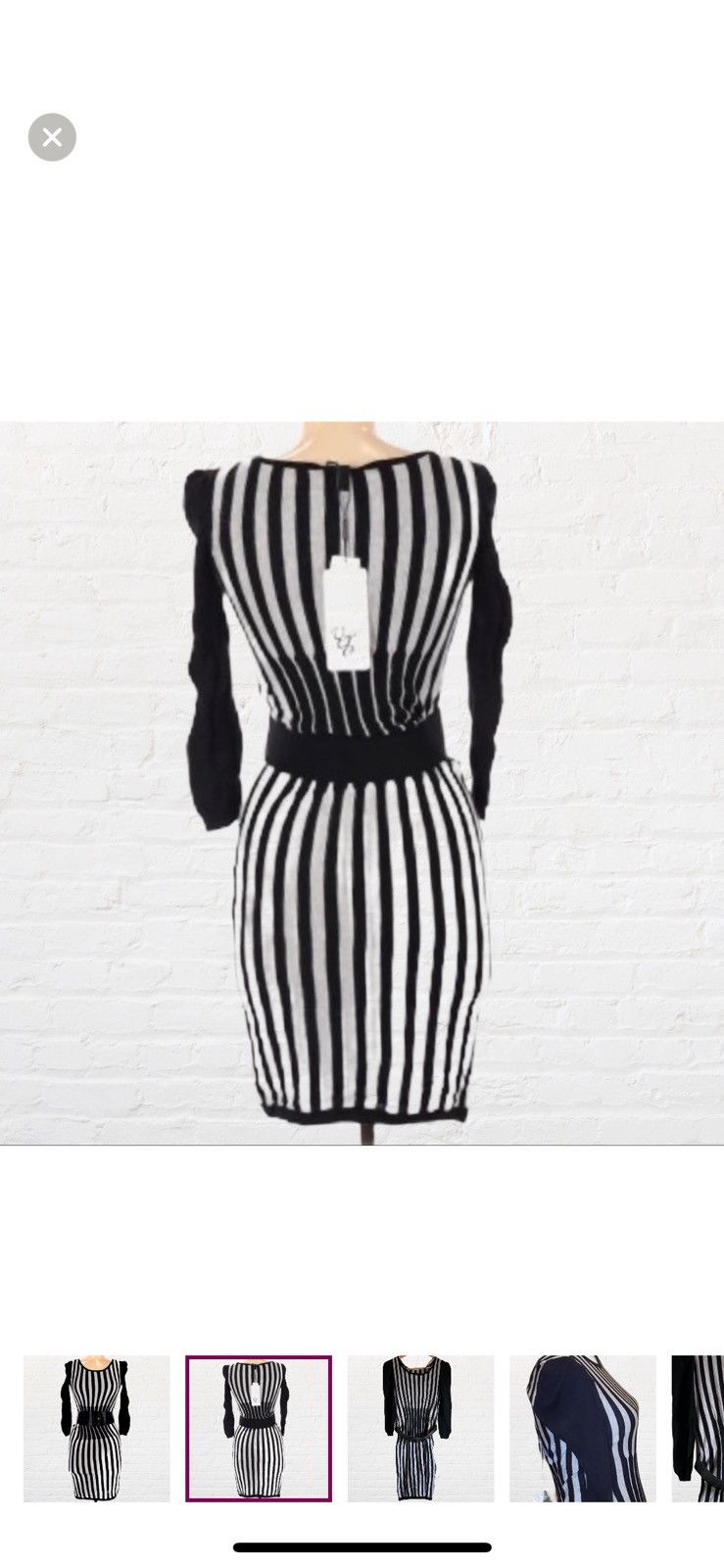 Other VERO MODA KNIT ABOVE KNEE DRESS WITH REMOVABLE BELT SIZE S Size S / US 4 / IT 40 - 2 Thumbnail