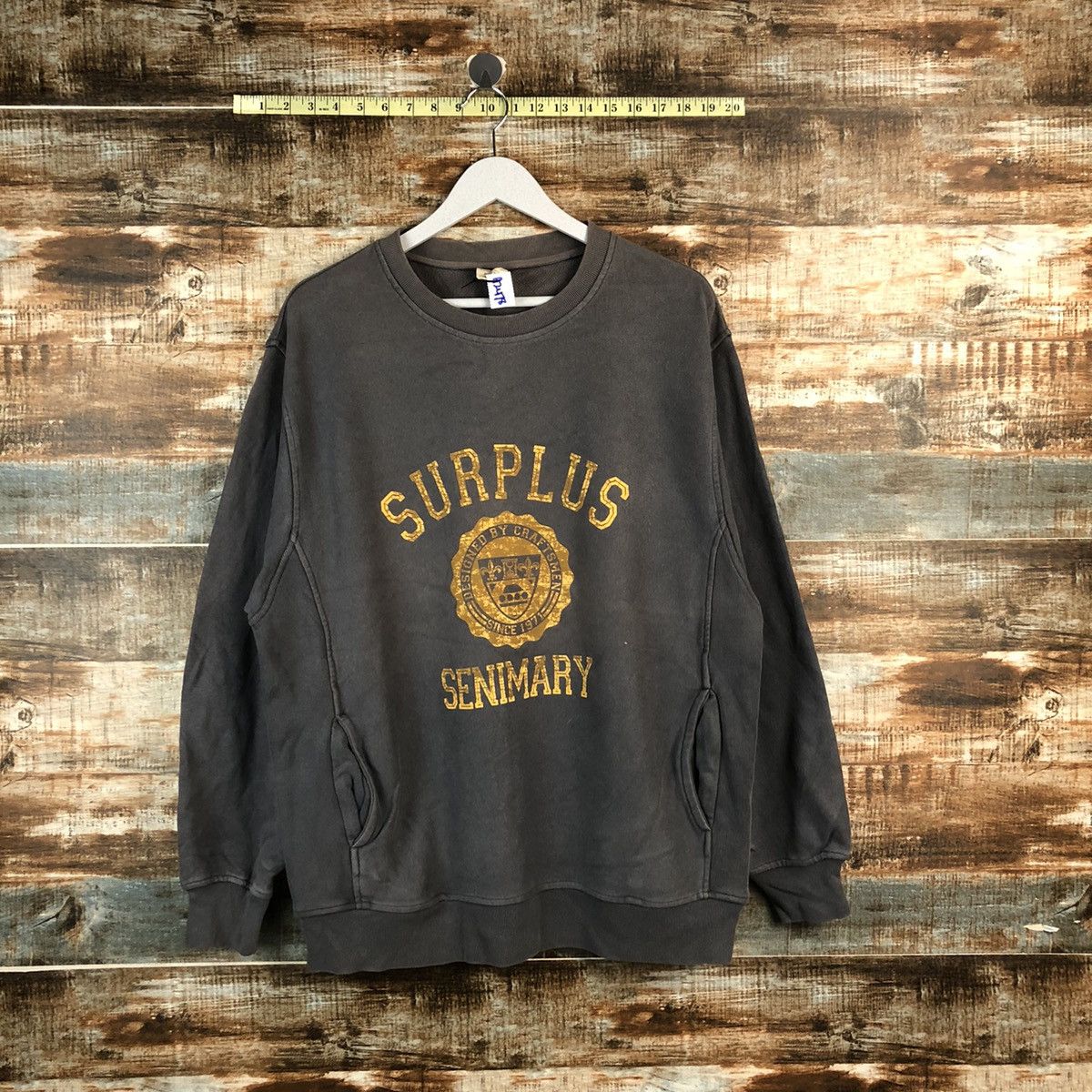 Vintage Surplus Grey Vintage Sweatshirt #A2478 Size US M / EU 48-50 / 2 - 1 Thumbnail