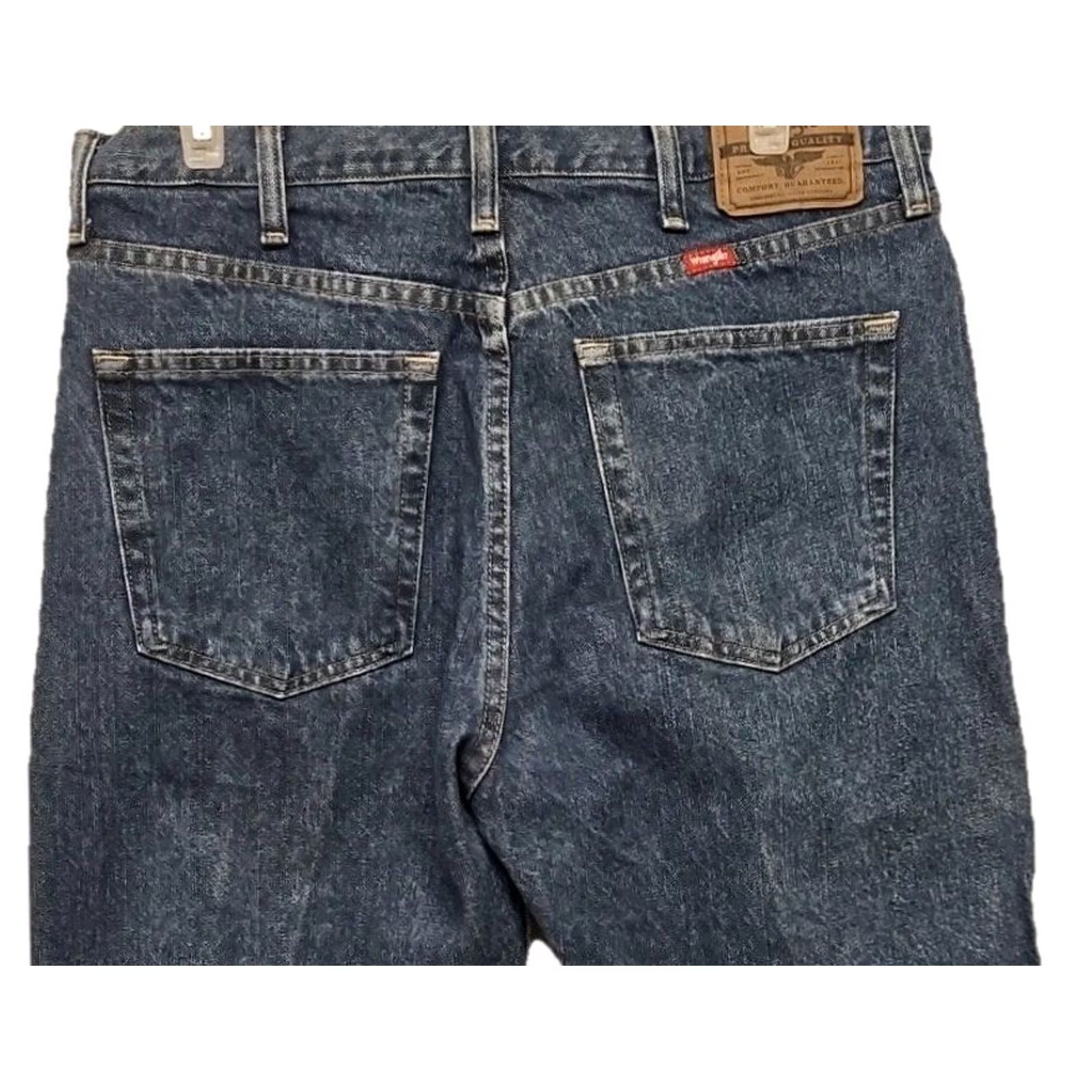 Wrangler Wrangler Jeans Men’s 34x24 Regular Straight Cotton Denim Y2K Vintage-Style Blue 2000s Size US 34 / EU 50 - 6 Thumbnail