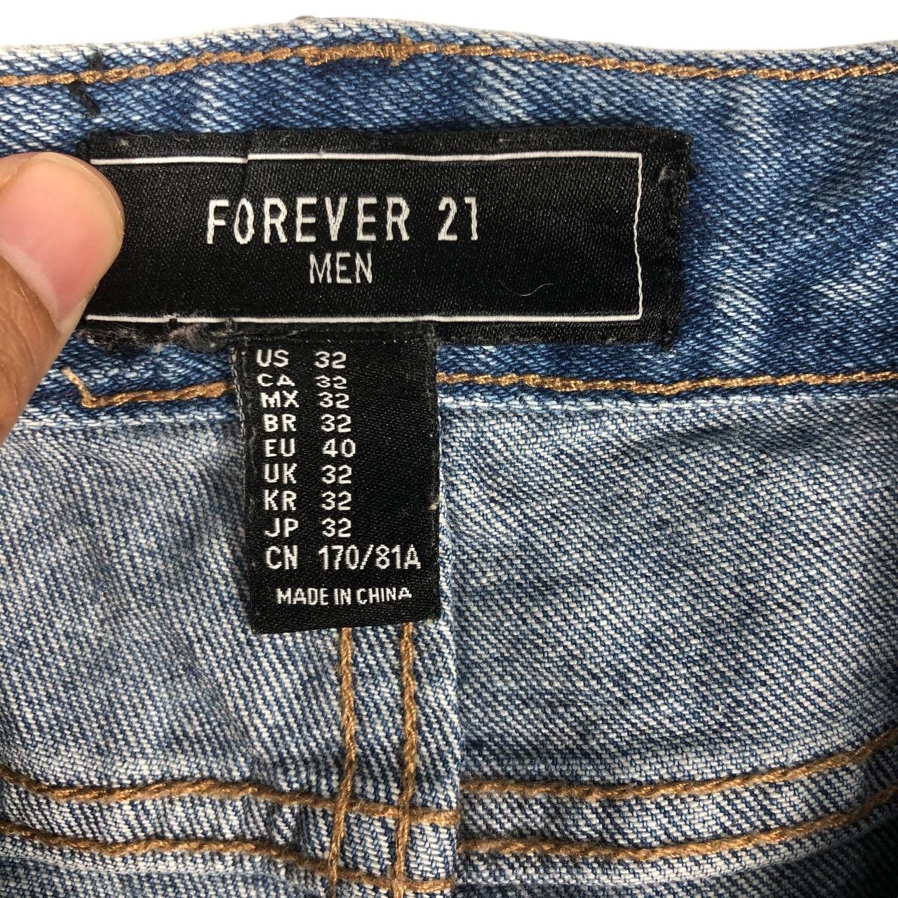 Forever 21 Vintage forever 21 Distressed men denim jean Size US 32 / EU 48 - 10 Thumbnail
