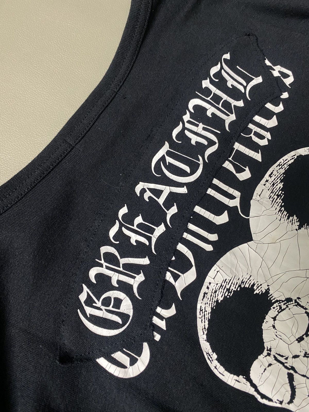 If Six Was Nine × Japanese Brand × Le Grande Bleu (L.G.B.) Sorridere Skull Gothic Punk Longsleeve Size US L / EU 52-54 / 3 - 6 Thumbnail