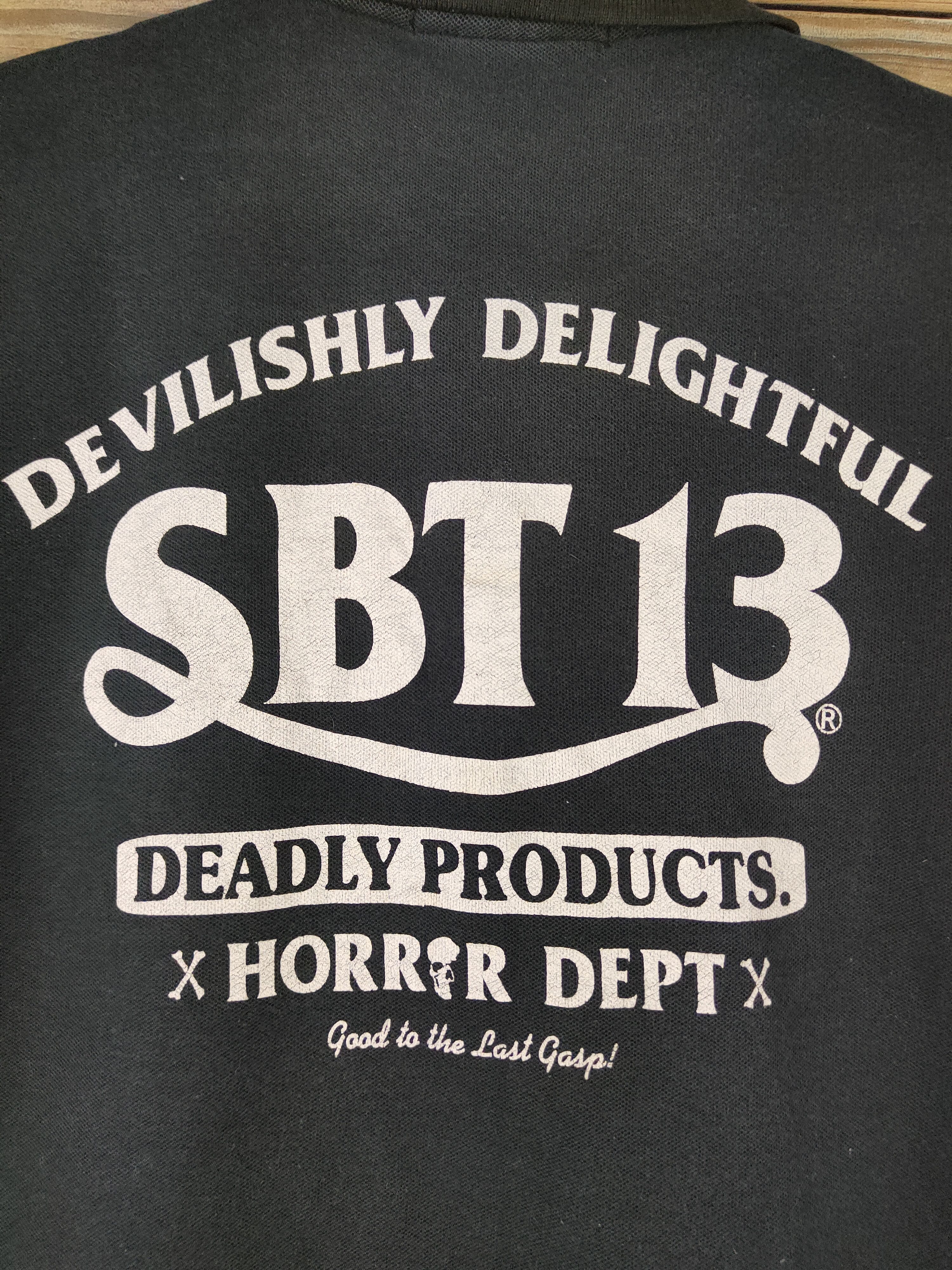 Black Sabbath DL Sabbat 13 Horror Dept Black Polo Shirts #1596 Size US L / EU 52-54 / 3 - 8 Thumbnail