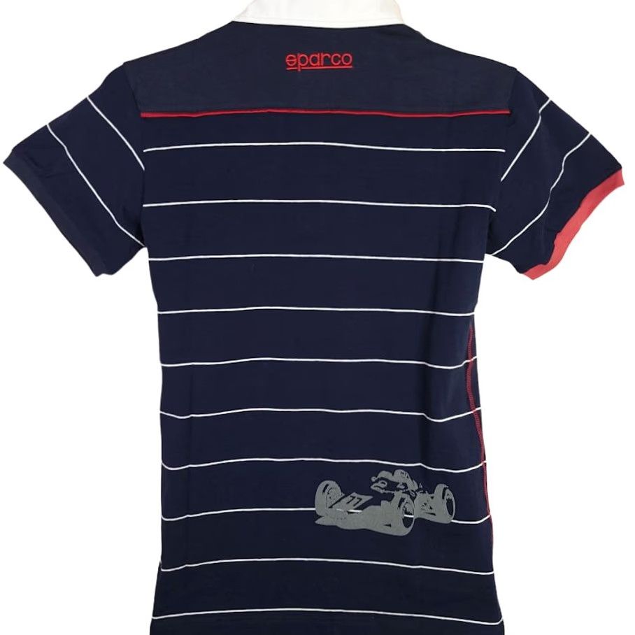 Vintage VINTAGE Sparco Racing Polo Shirt Mens XS Blue Striped Racecar Driver Size US XS / EU 42 / 0 - 4 Thumbnail