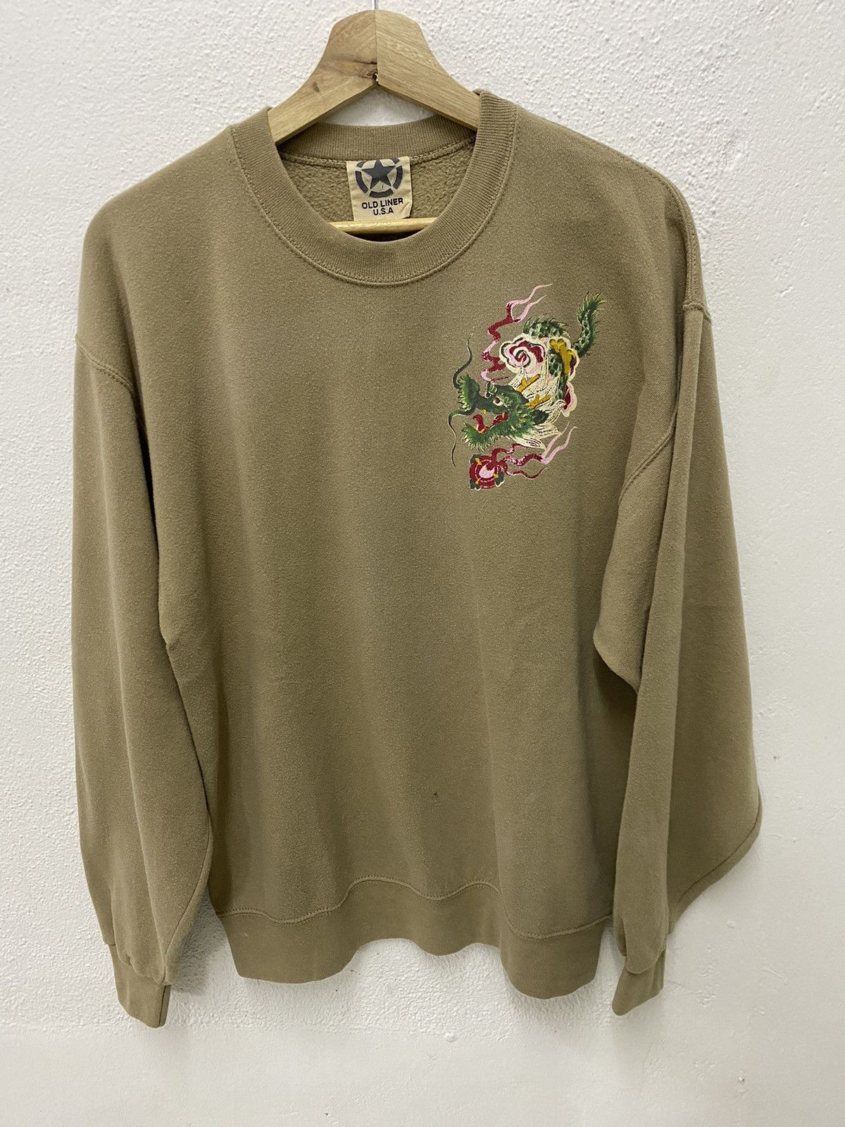 image of Made In USA x Vintage Old Liner U.s.a Embroidered Drogon in Brown, Men's (Size Medium)