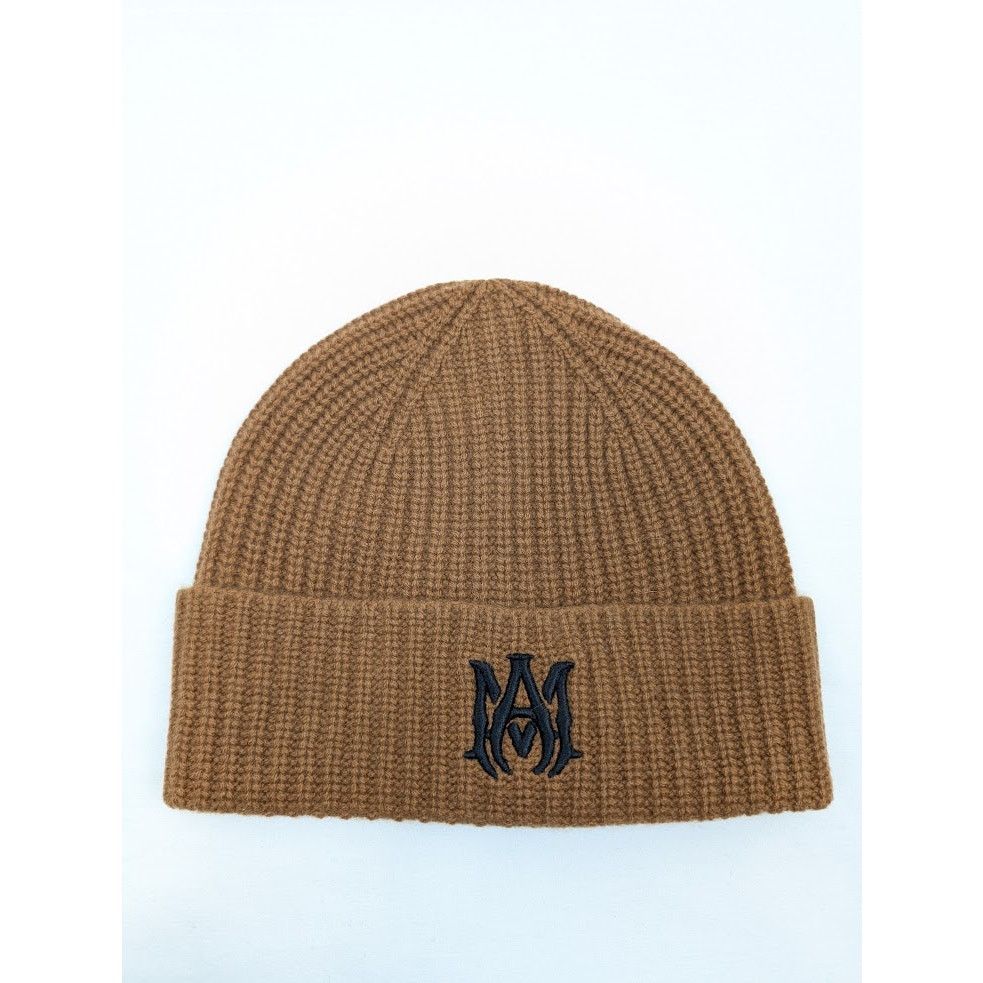 Amiri o1rshd1 Size: OS / "MA" Beanie / Hat in Tan Size ONE SIZE - 2 Thumbnail