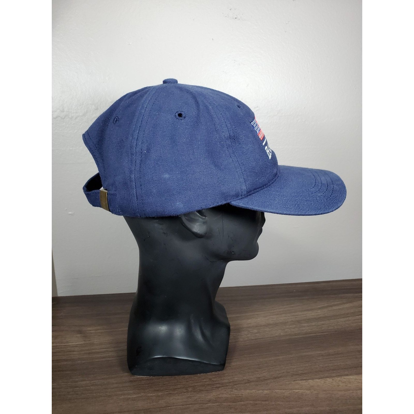 MLB × Vintage USA Baseball Hat Navy Blue Cap United States World Baseball Size ONE SIZE - 6 Thumbnail